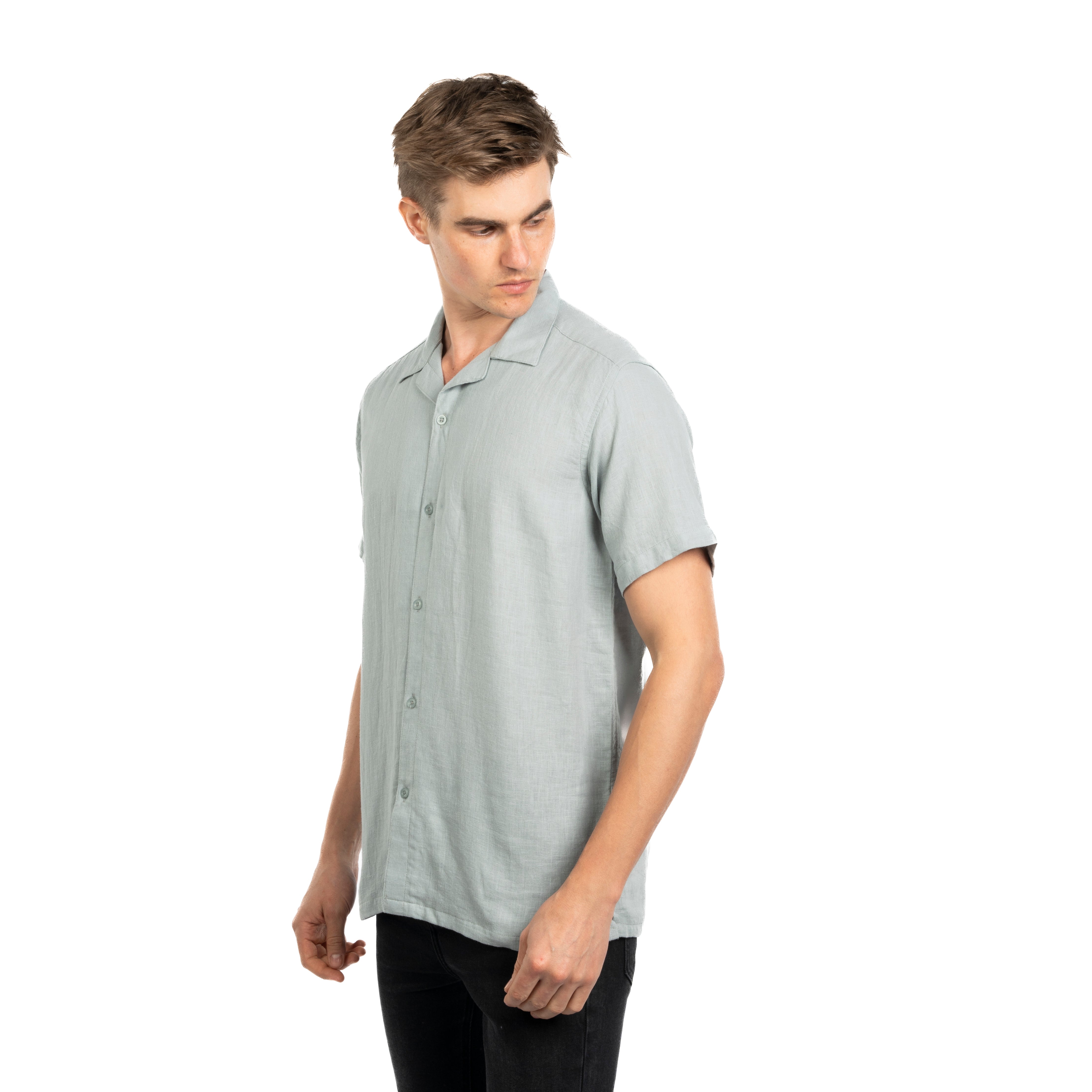 Half Sleeve Shirt - Men - Plain
