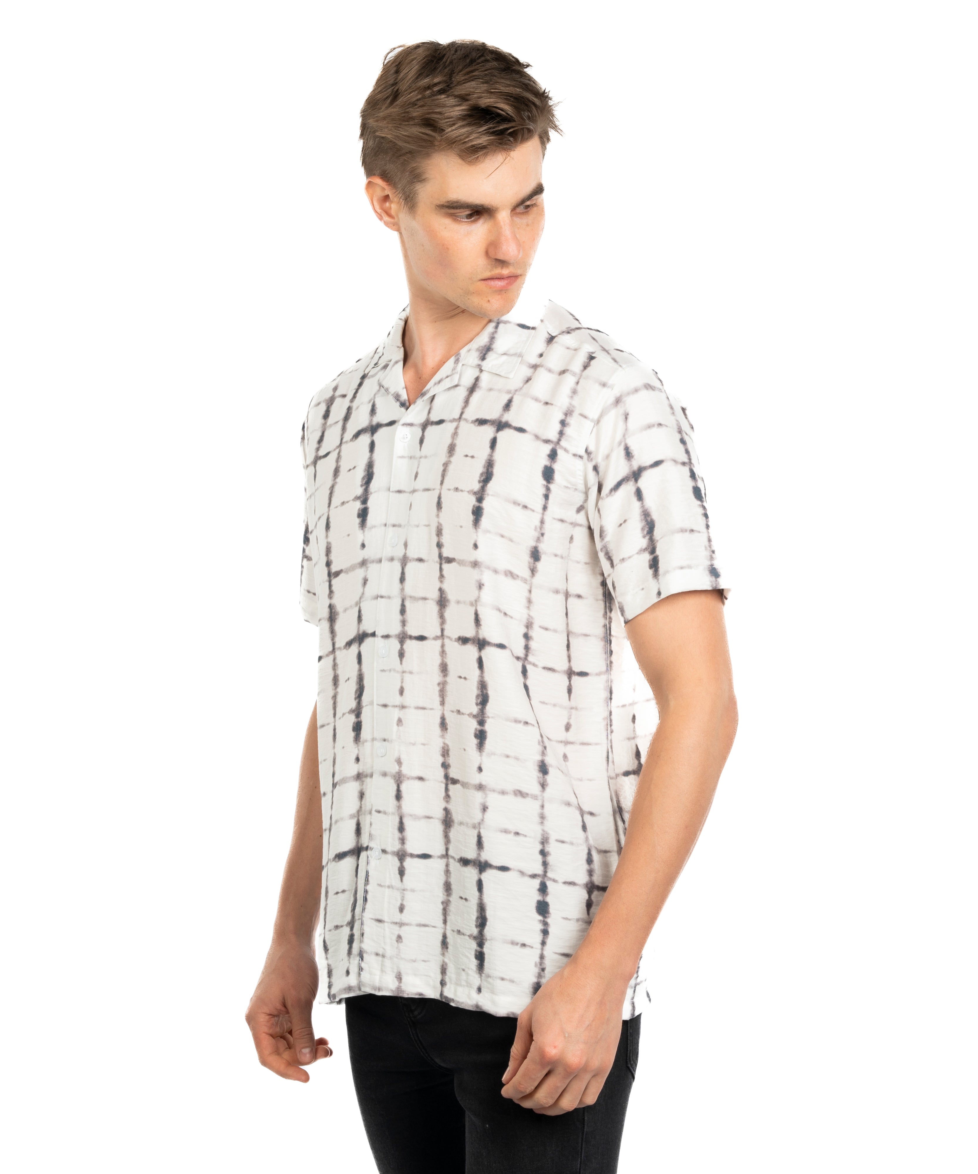 Half Sleeve Shirt - Men - Plaid