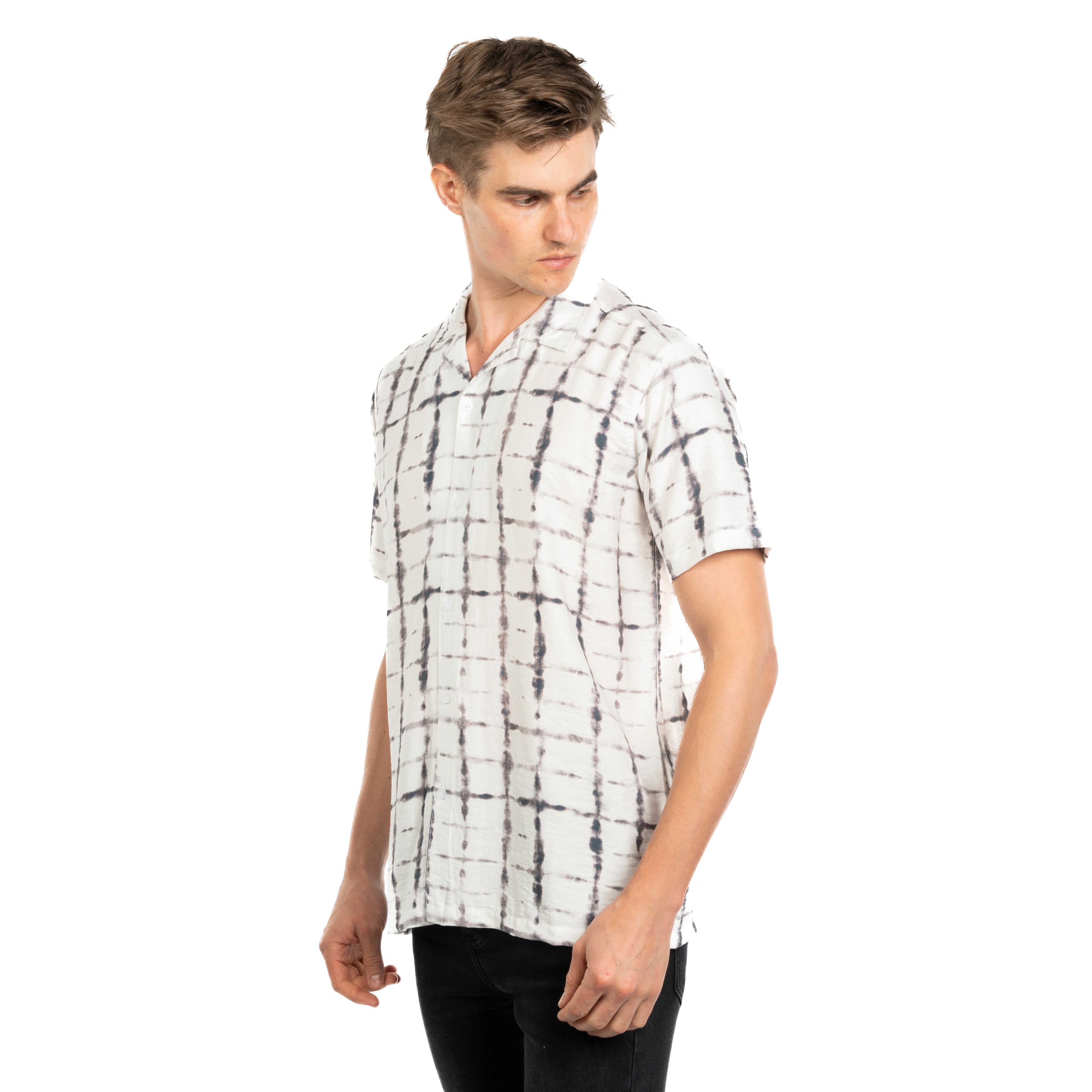 Half Sleeve Shirt - Men - Plaid