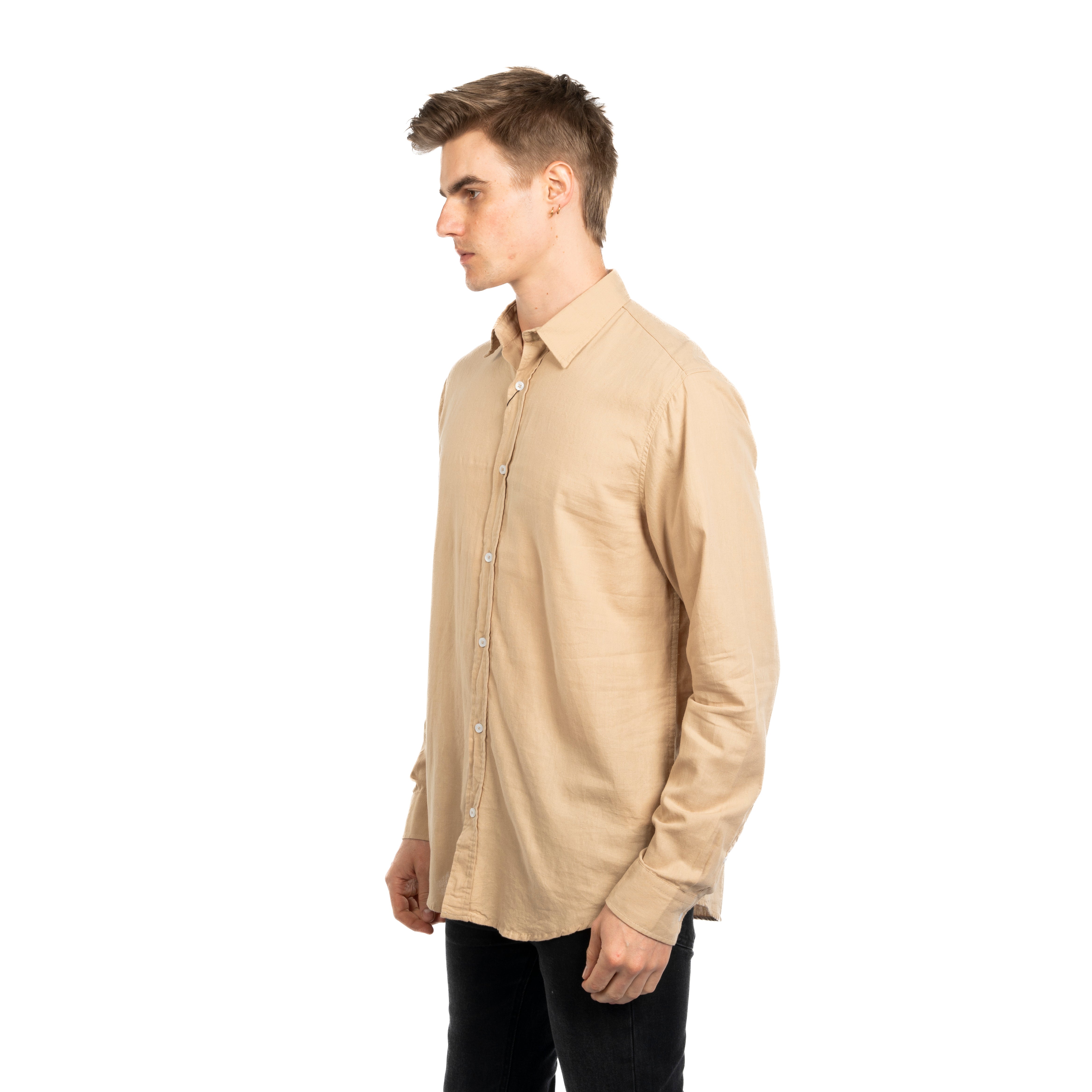 Long Sleeve Shirt - Men - Plain