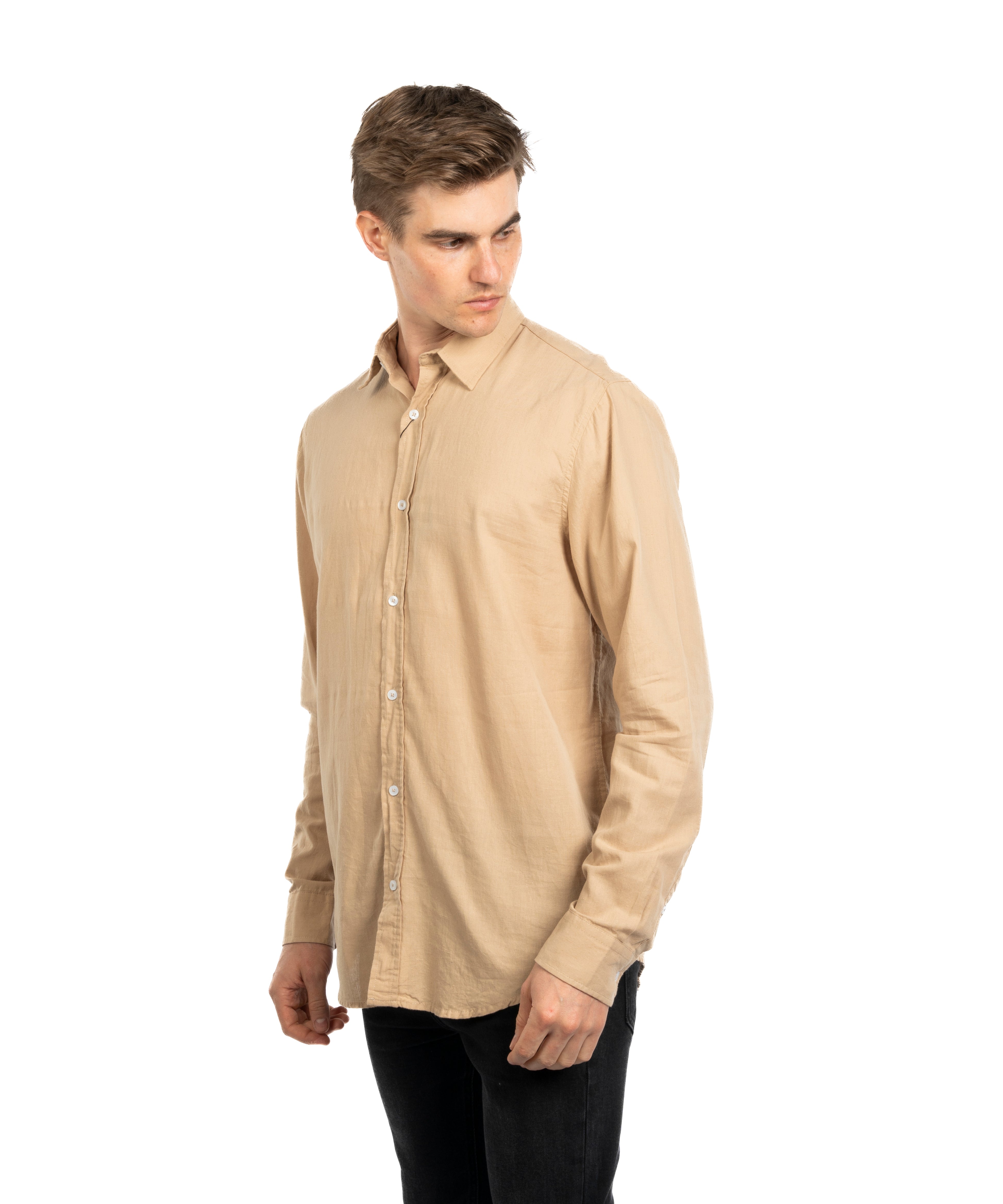 Long Sleeve Shirt - Men - Plain