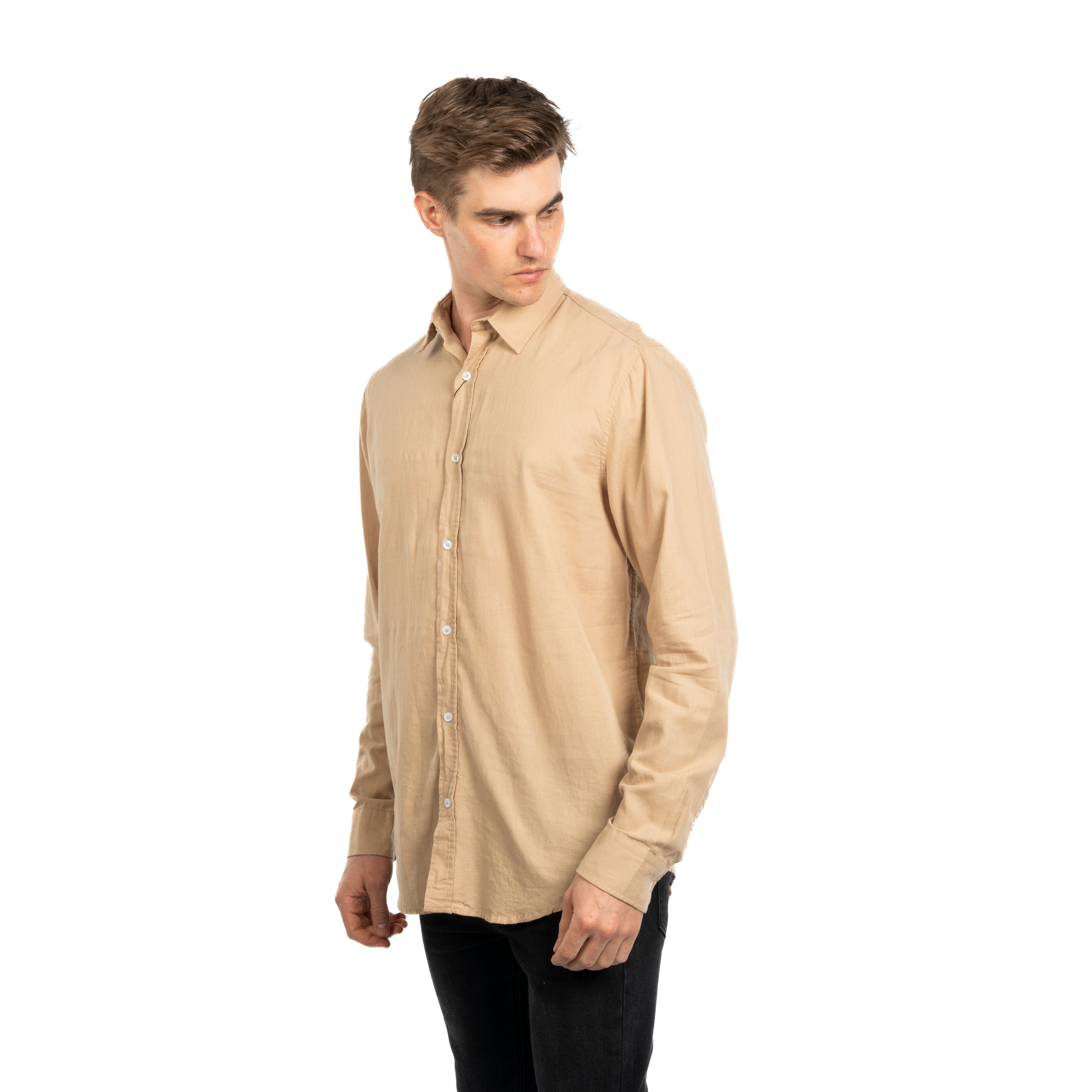 Long Sleeve Shirt - Men - Plain