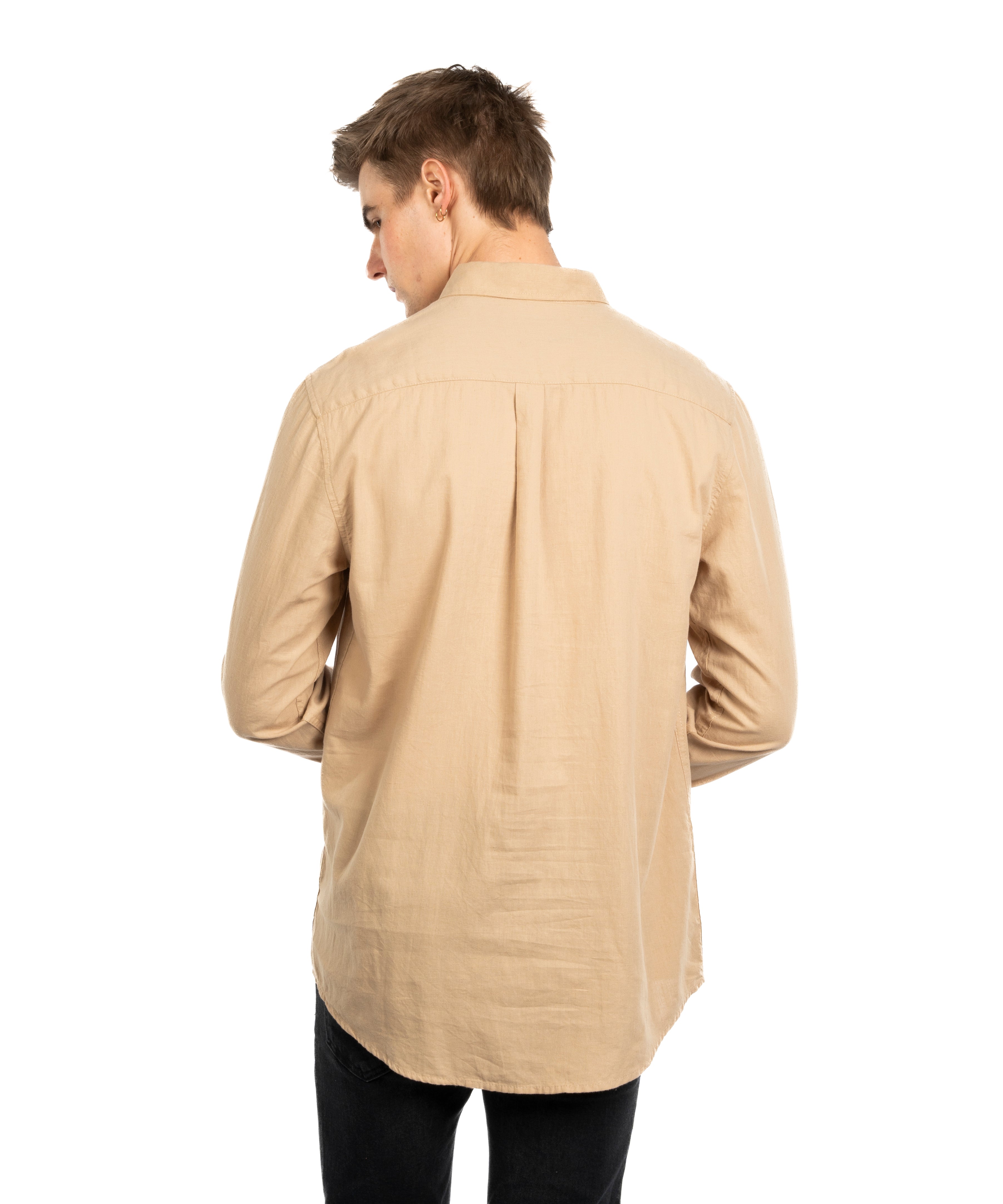 Long Sleeve Shirt - Men - Plain