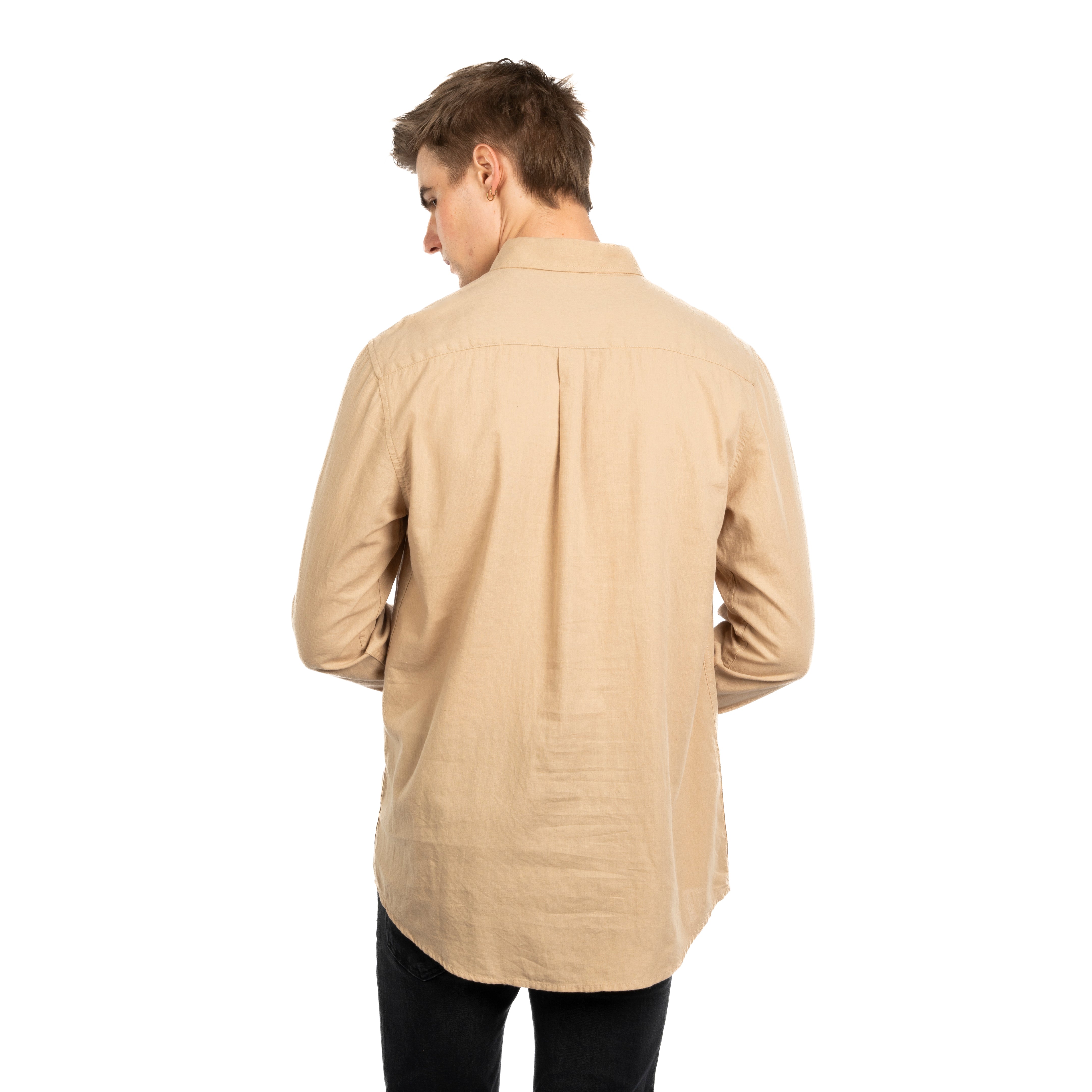 Long Sleeve Shirt - Men - Plain