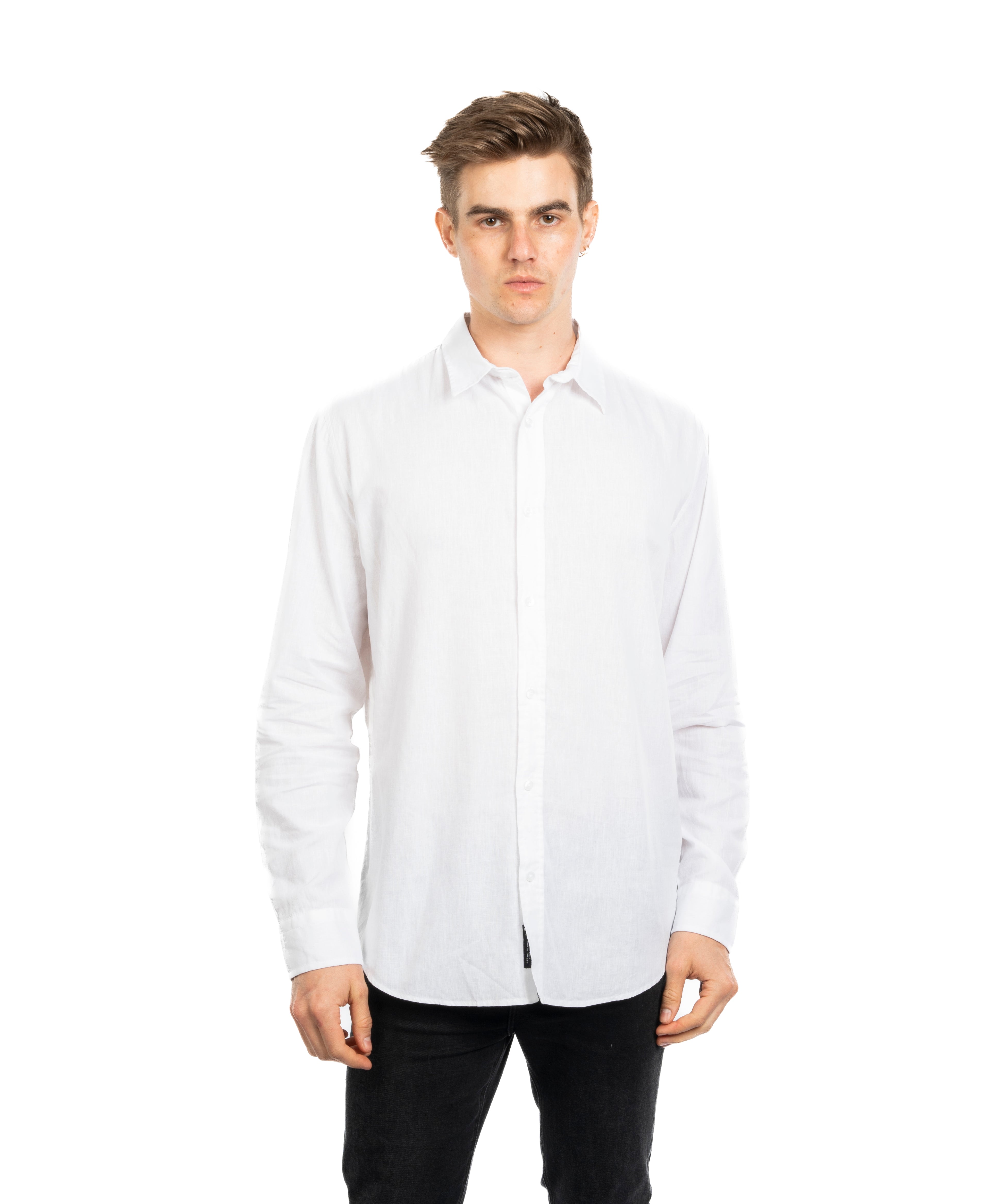 Long Sleeve Shirt - Men - Plain