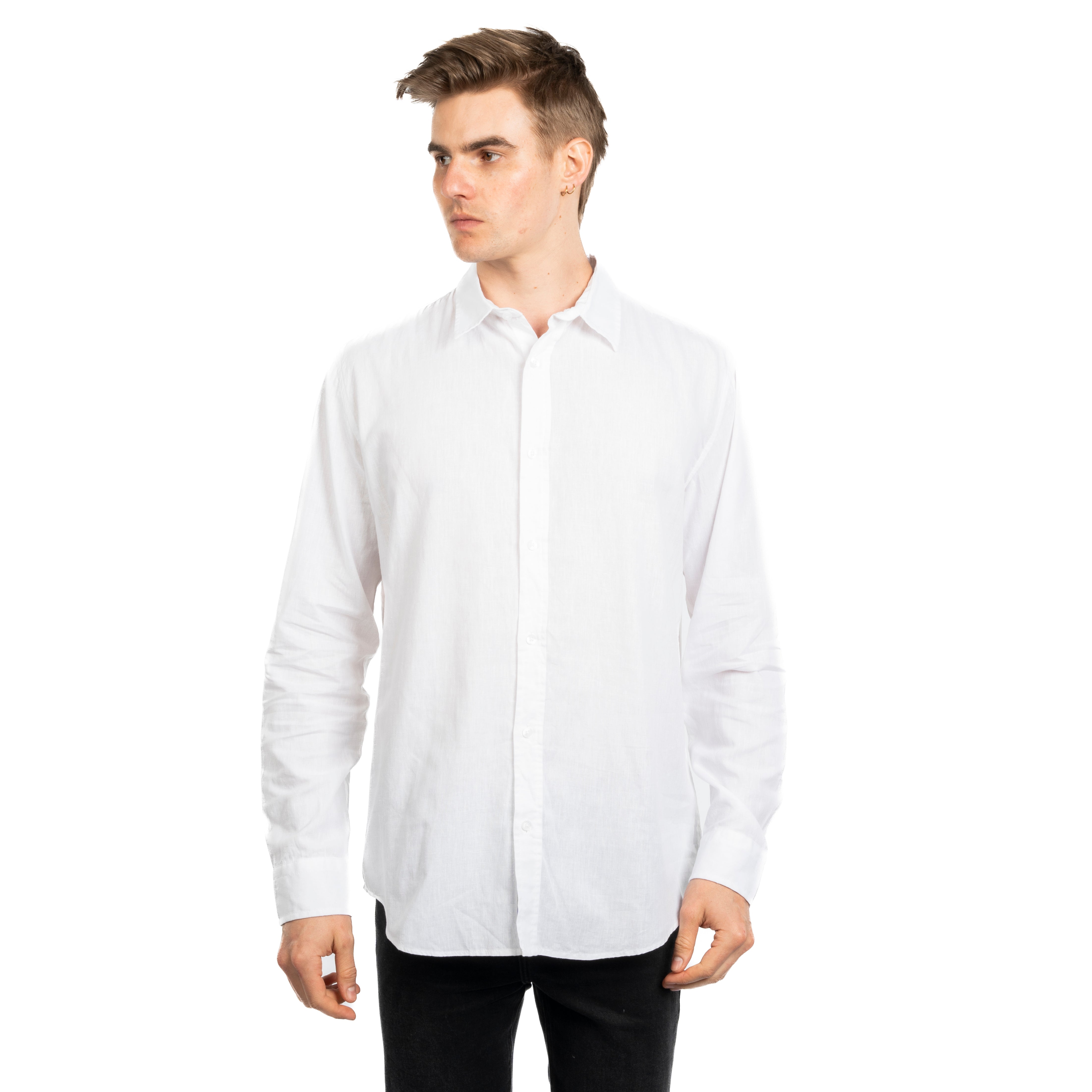 Long Sleeve Shirt - Men - Plain
