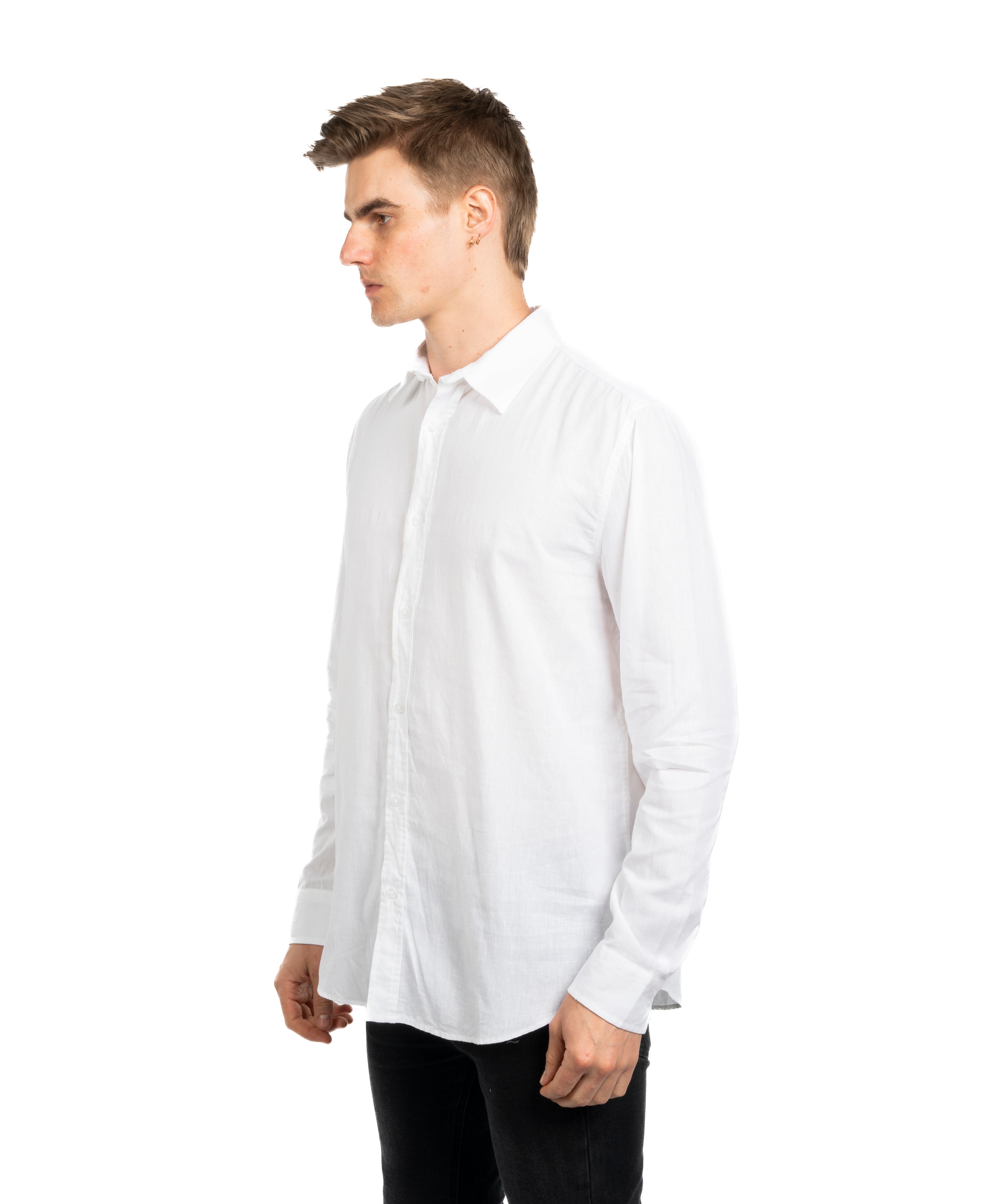 Long Sleeve Shirt - Men - Plain
