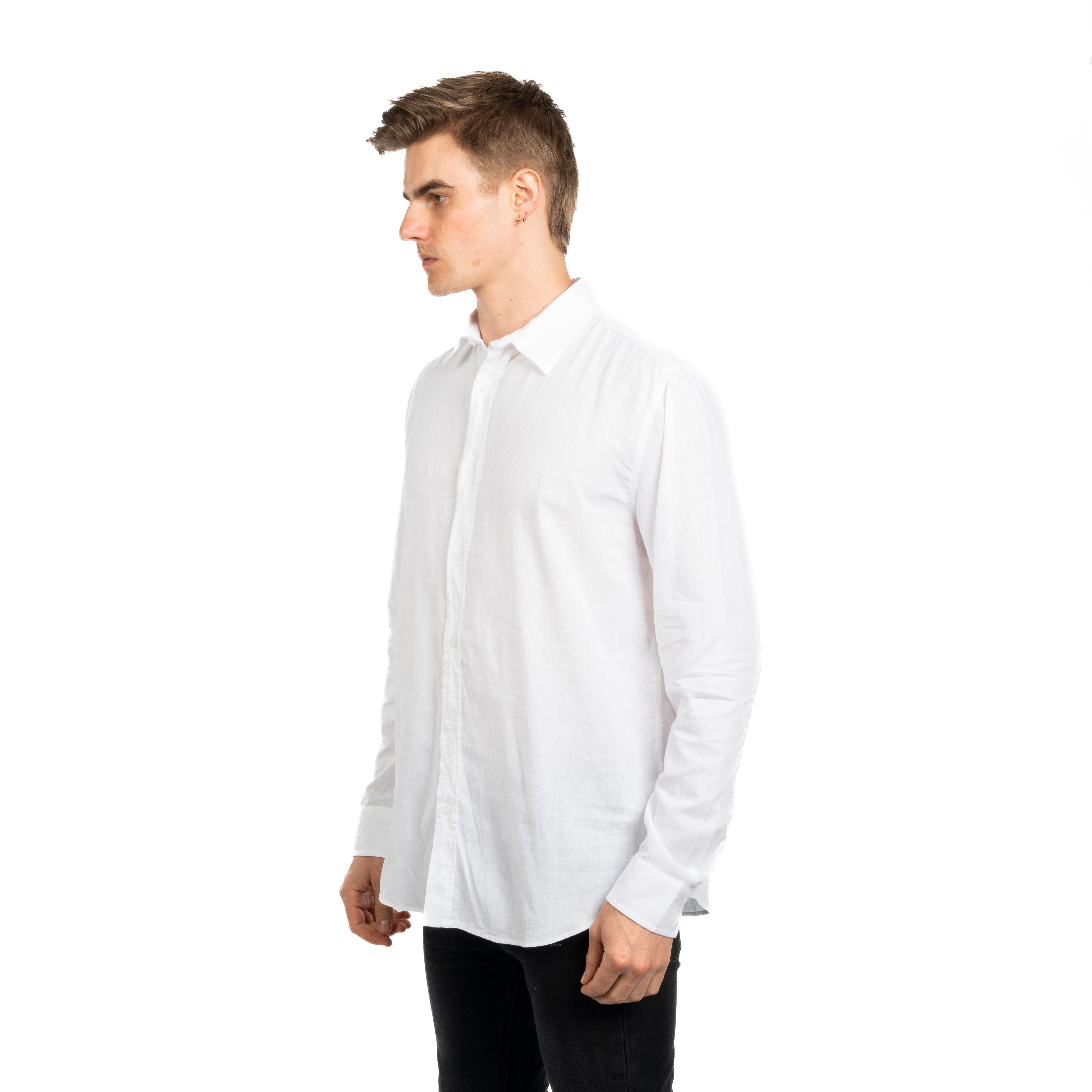 Long Sleeve Shirt - Men - Plain