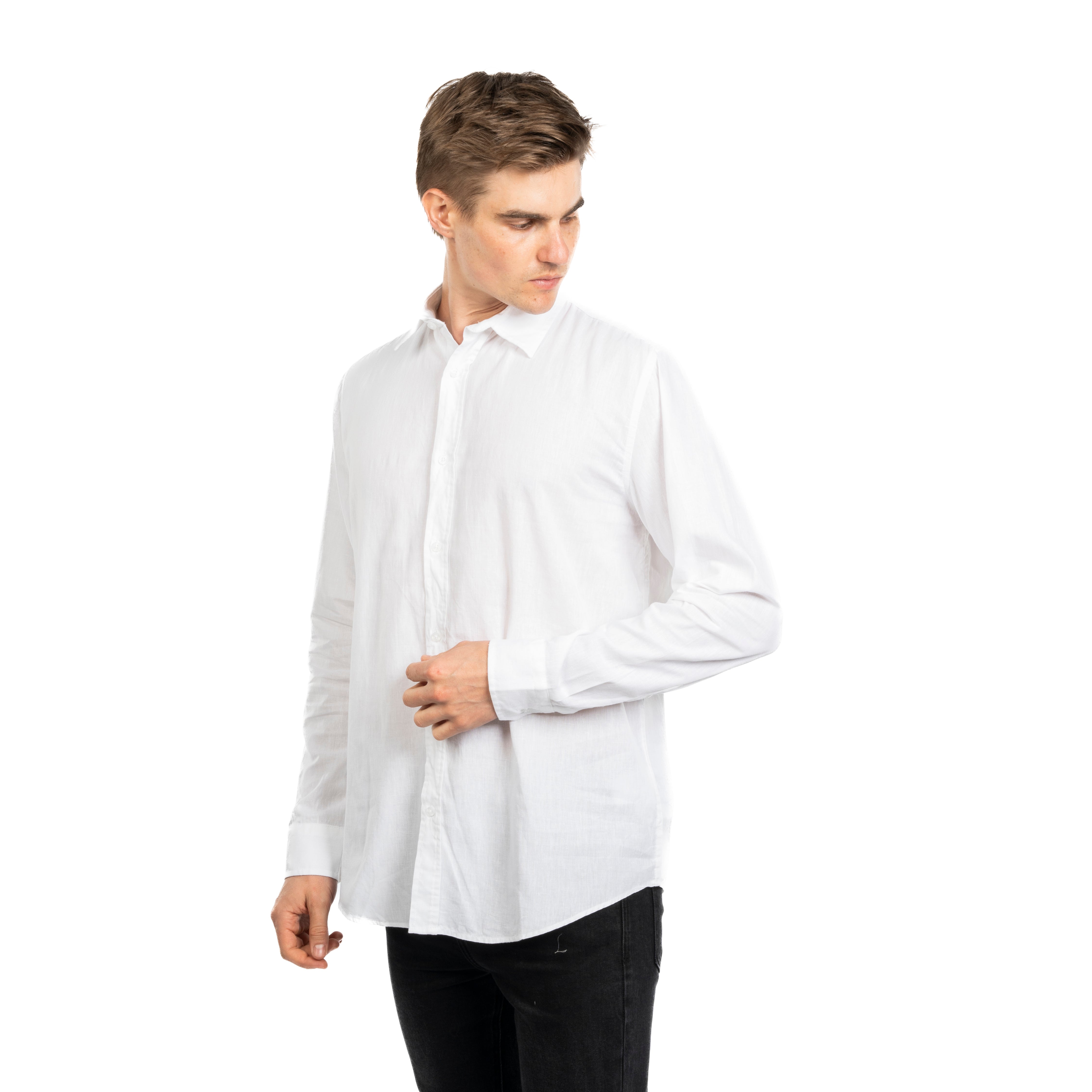 Long Sleeve Shirt - Men - Plain