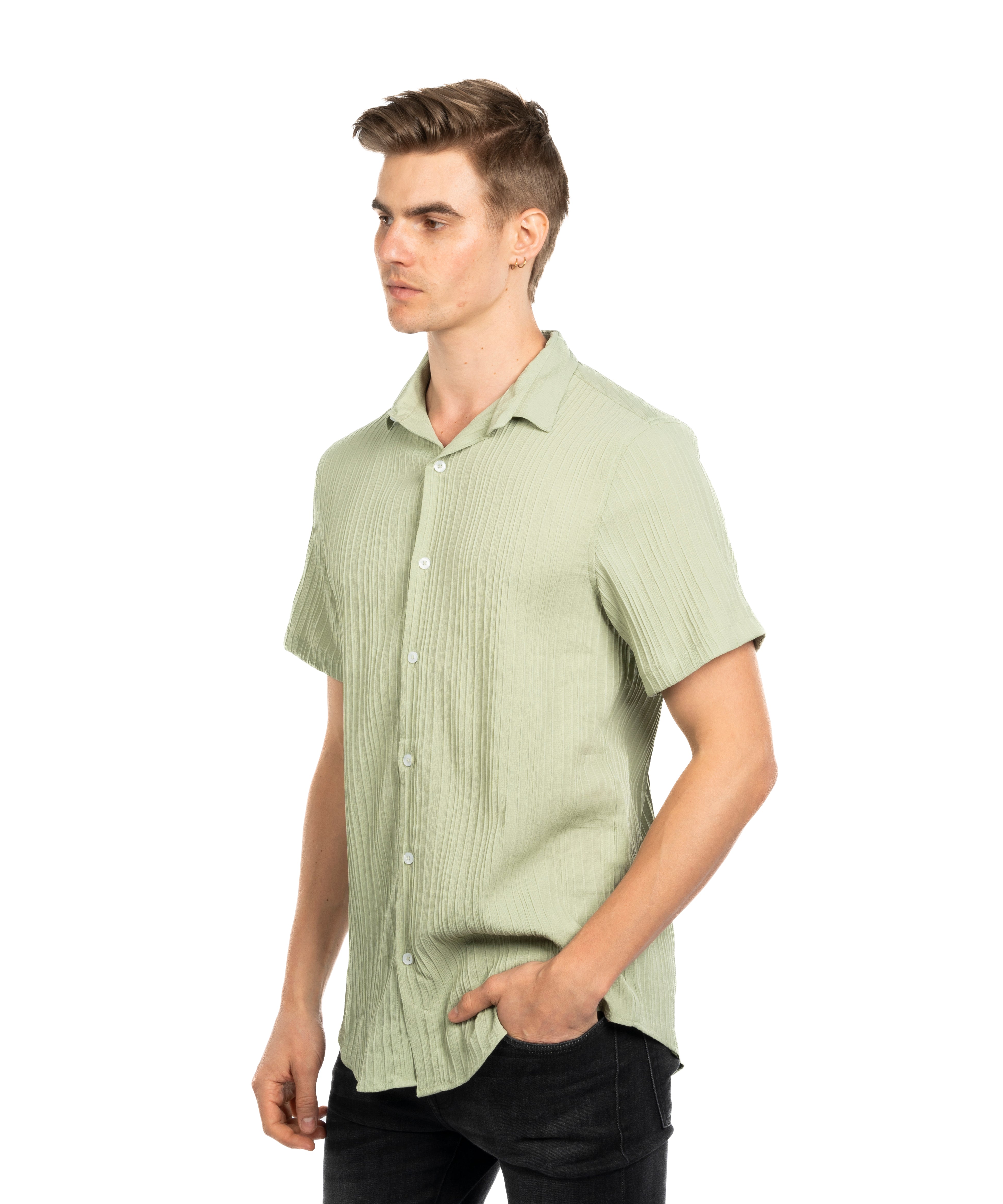 Half Sleeve Shirt - Men - Plain