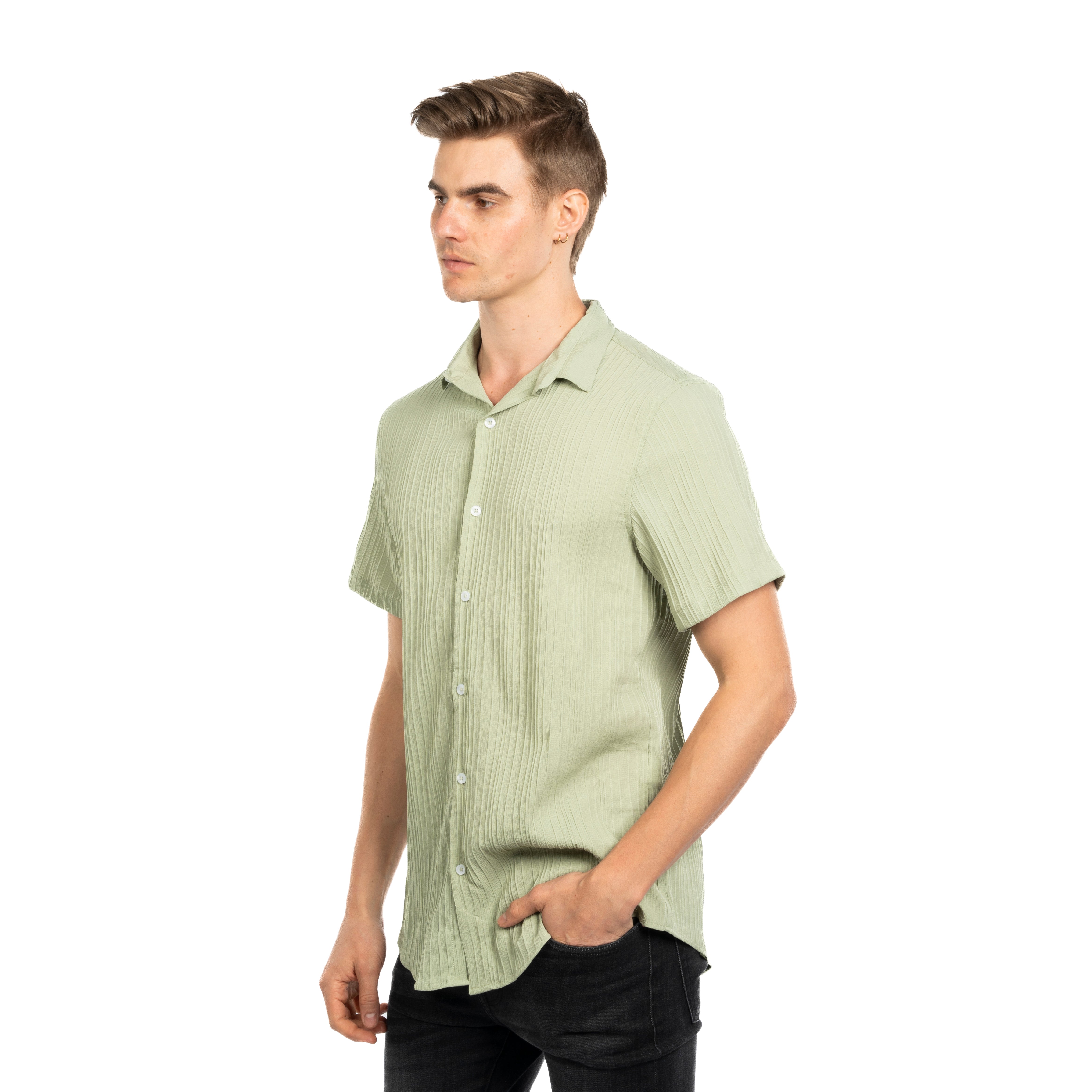 Half Sleeve Shirt - Men - Plain
