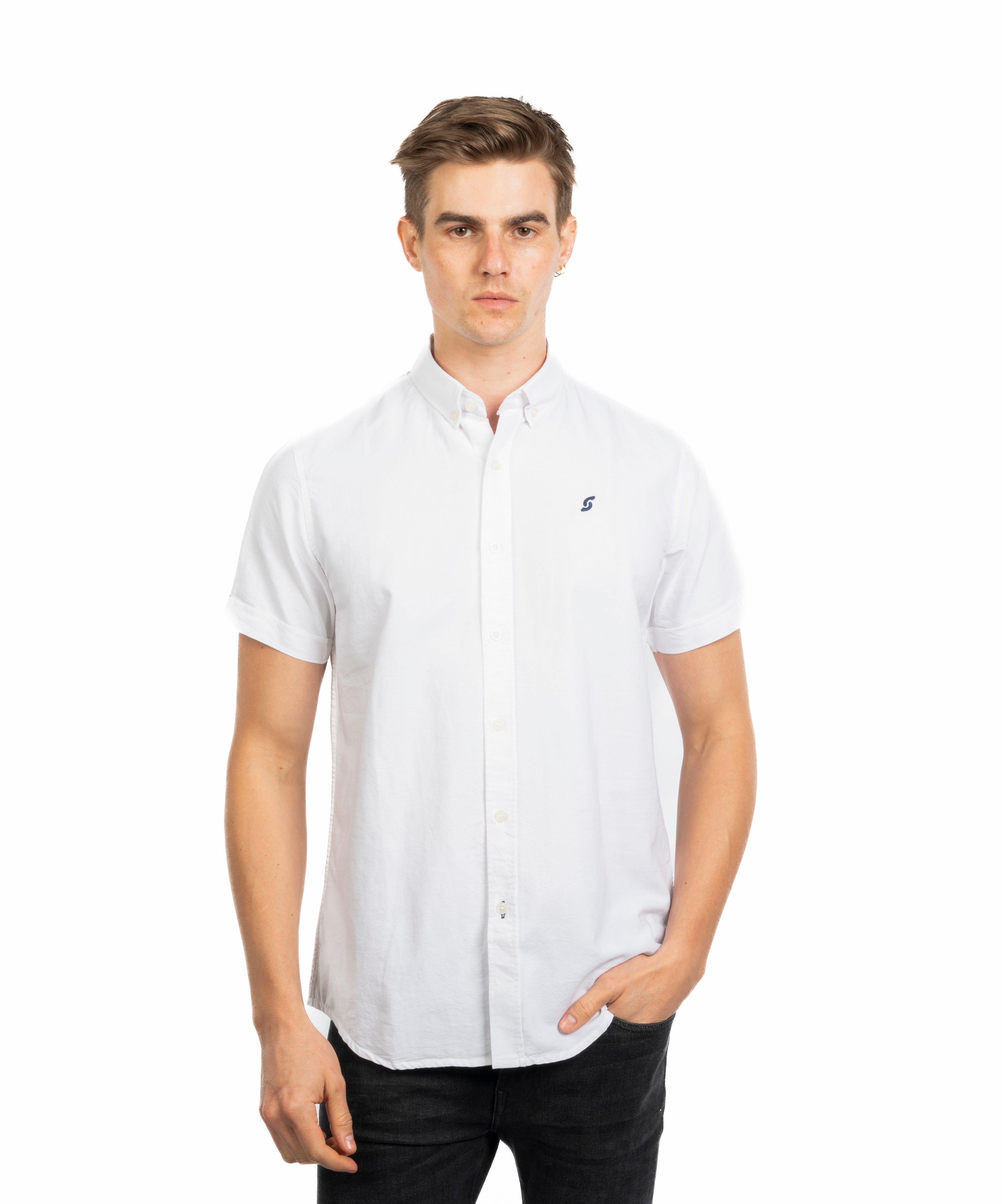 Half Sleeve Shirt - Men - Plain