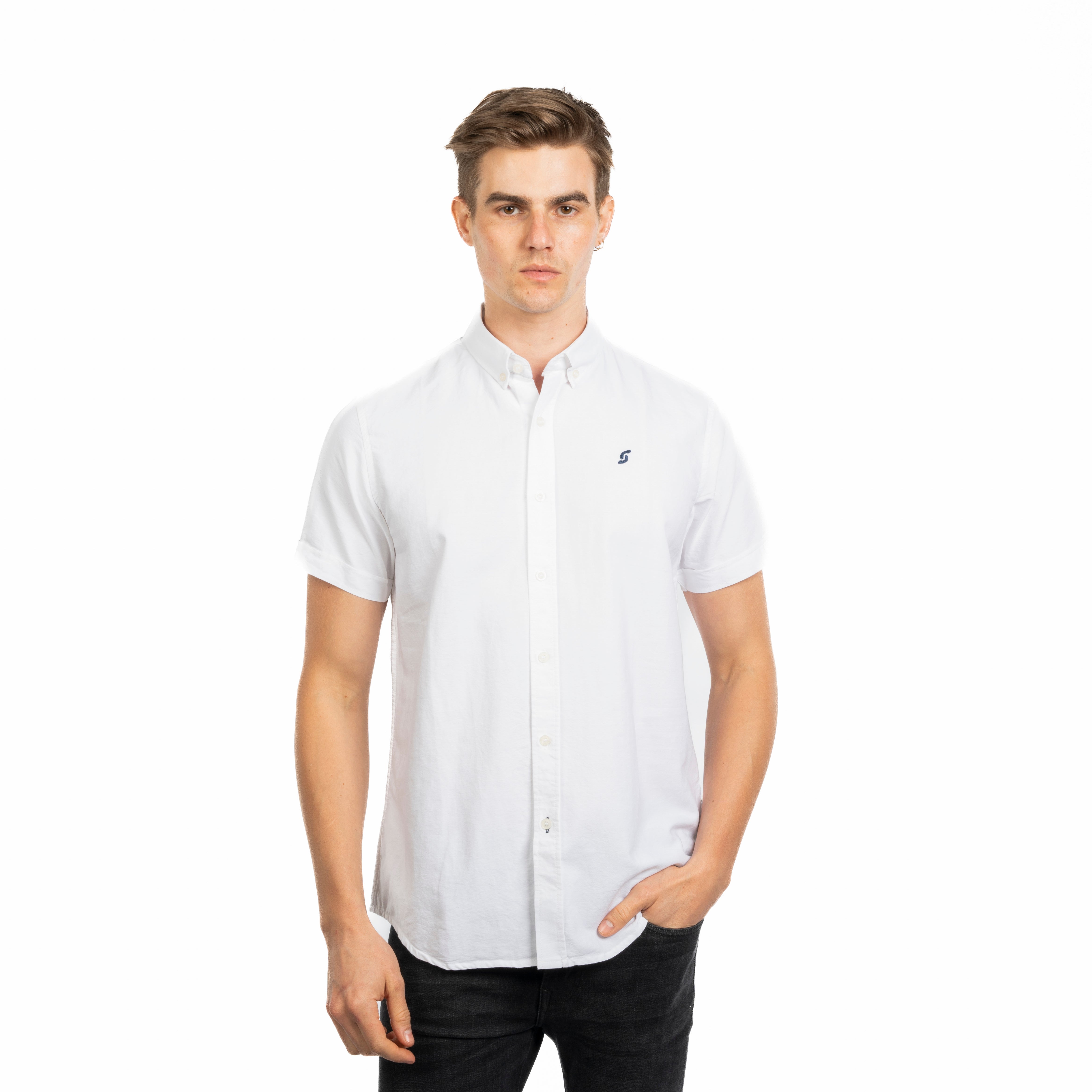 Half Sleeve Shirt - Men - Plain