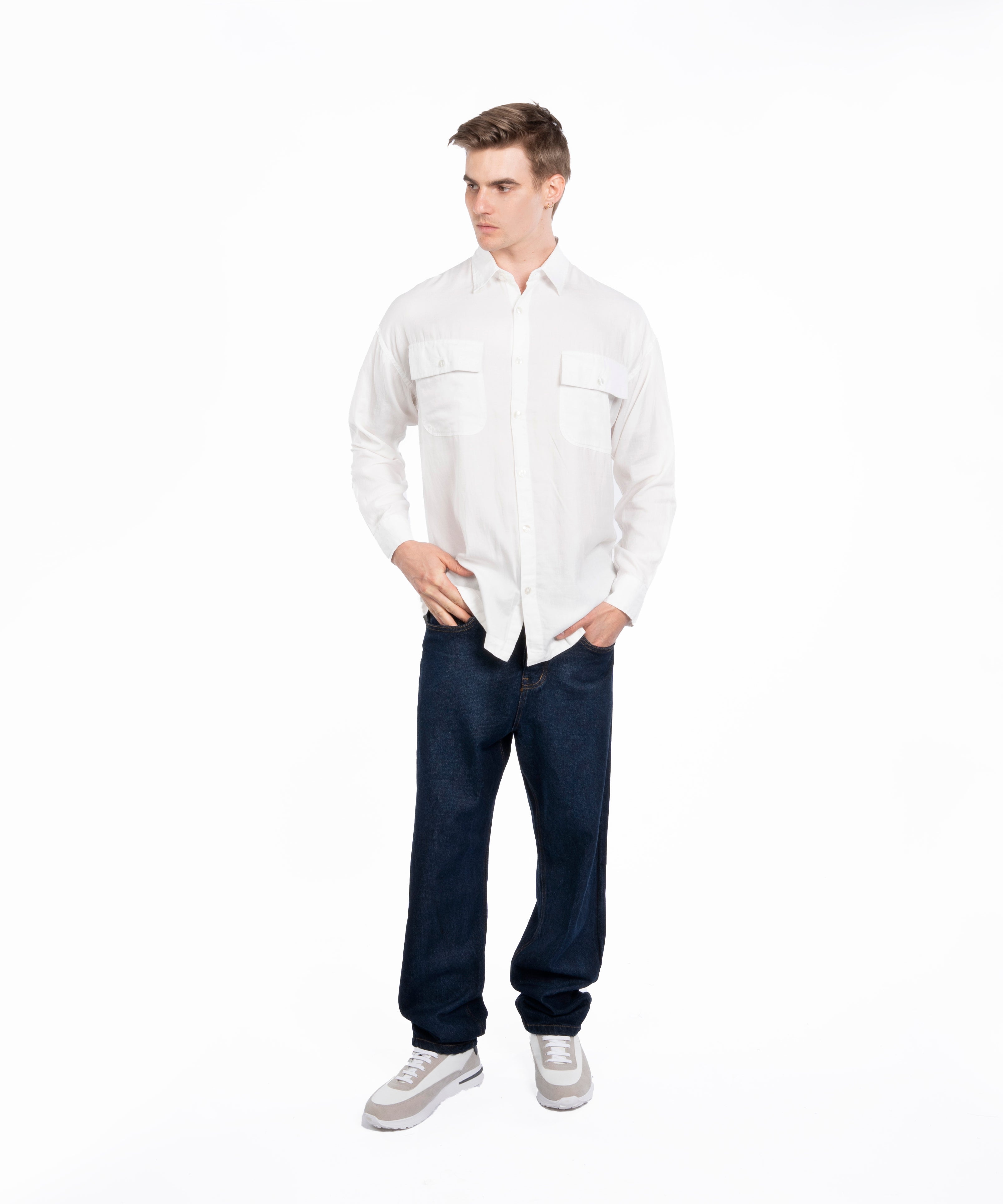 Long Sleeve Shirt - Men - Plain