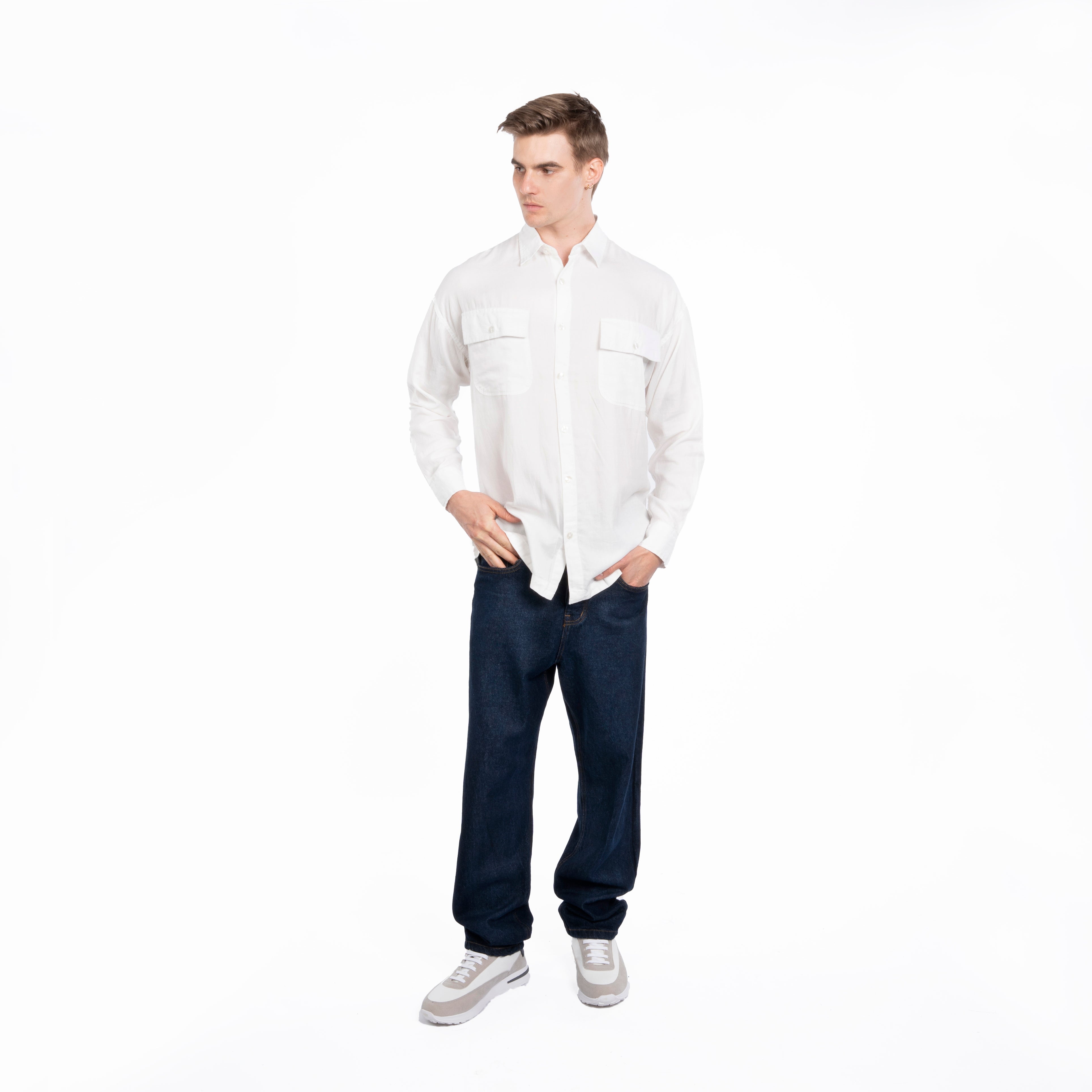 Long Sleeve Shirt - Men - Plain