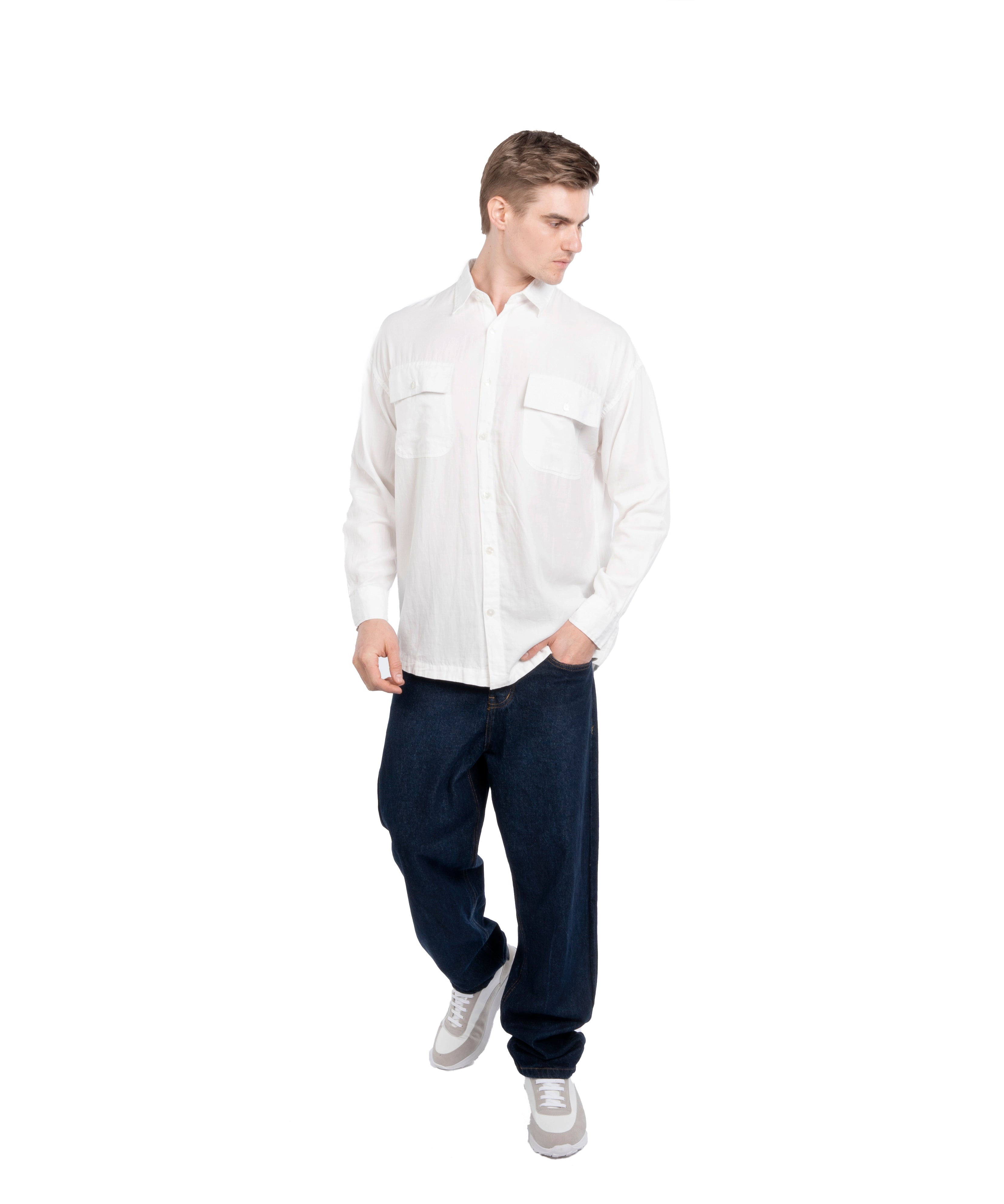 Long Sleeve Shirt - Men - Plain