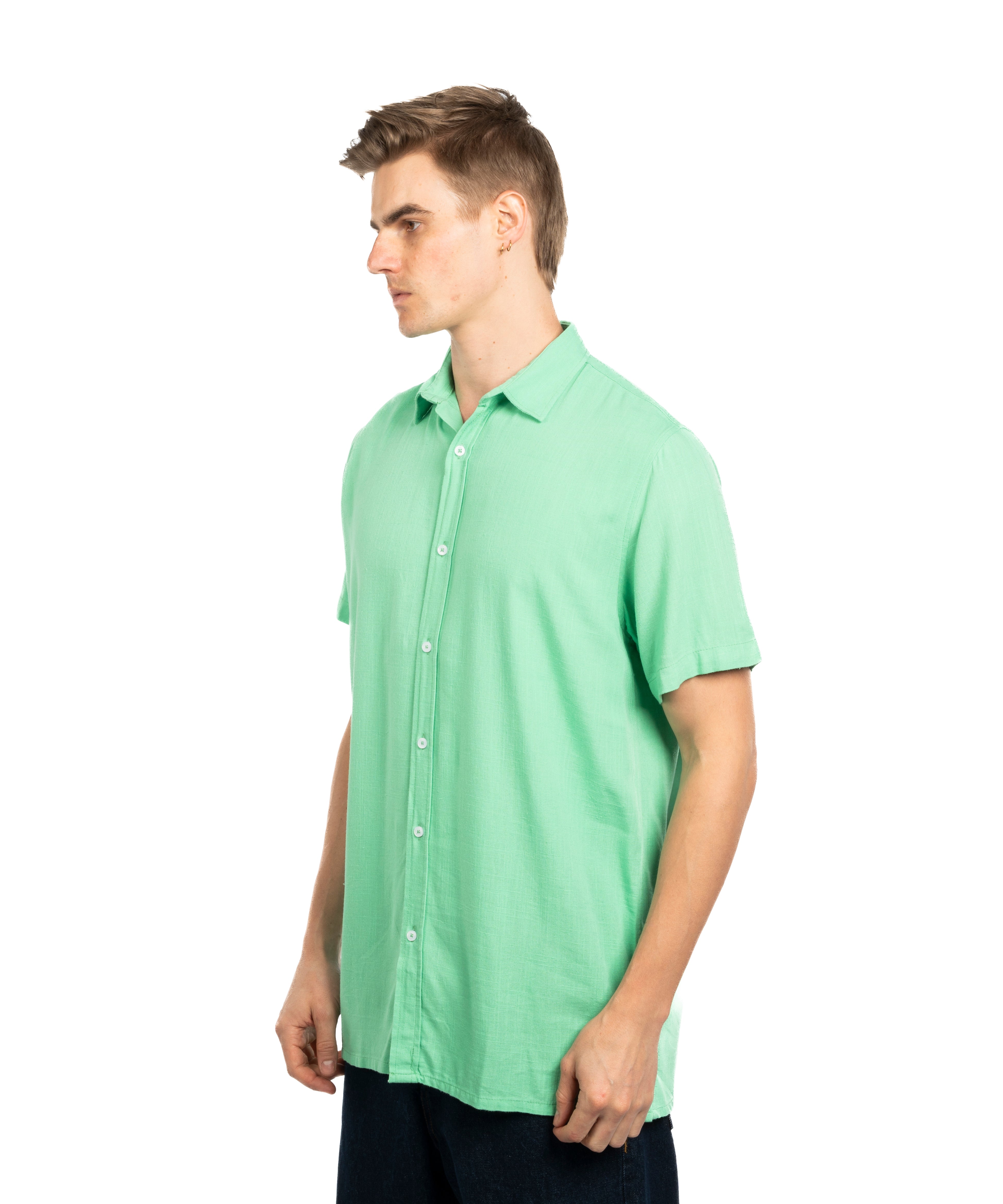 Half Sleeve Shirt - Men - Striped