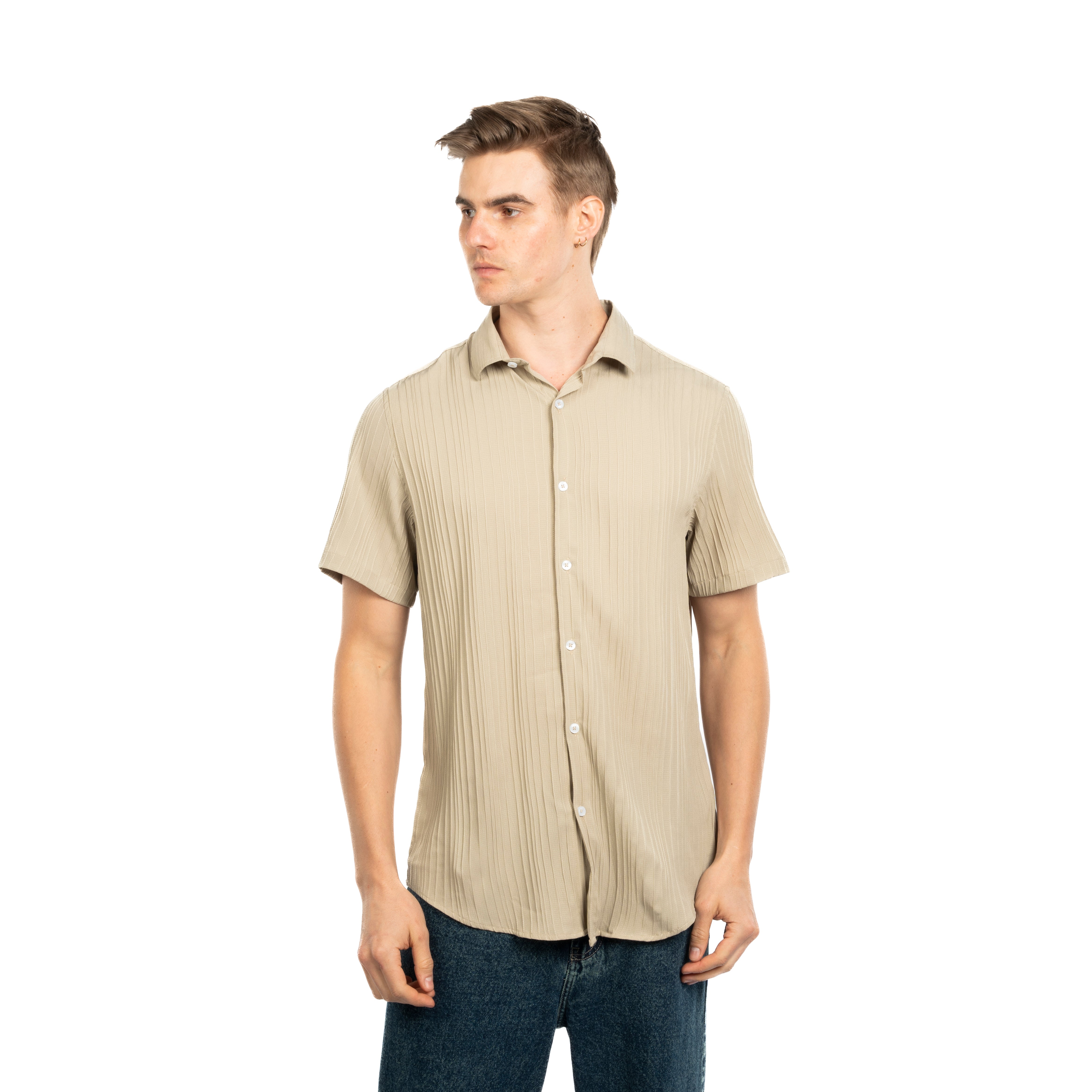 Half Sleeve Shirt - Men - Plain