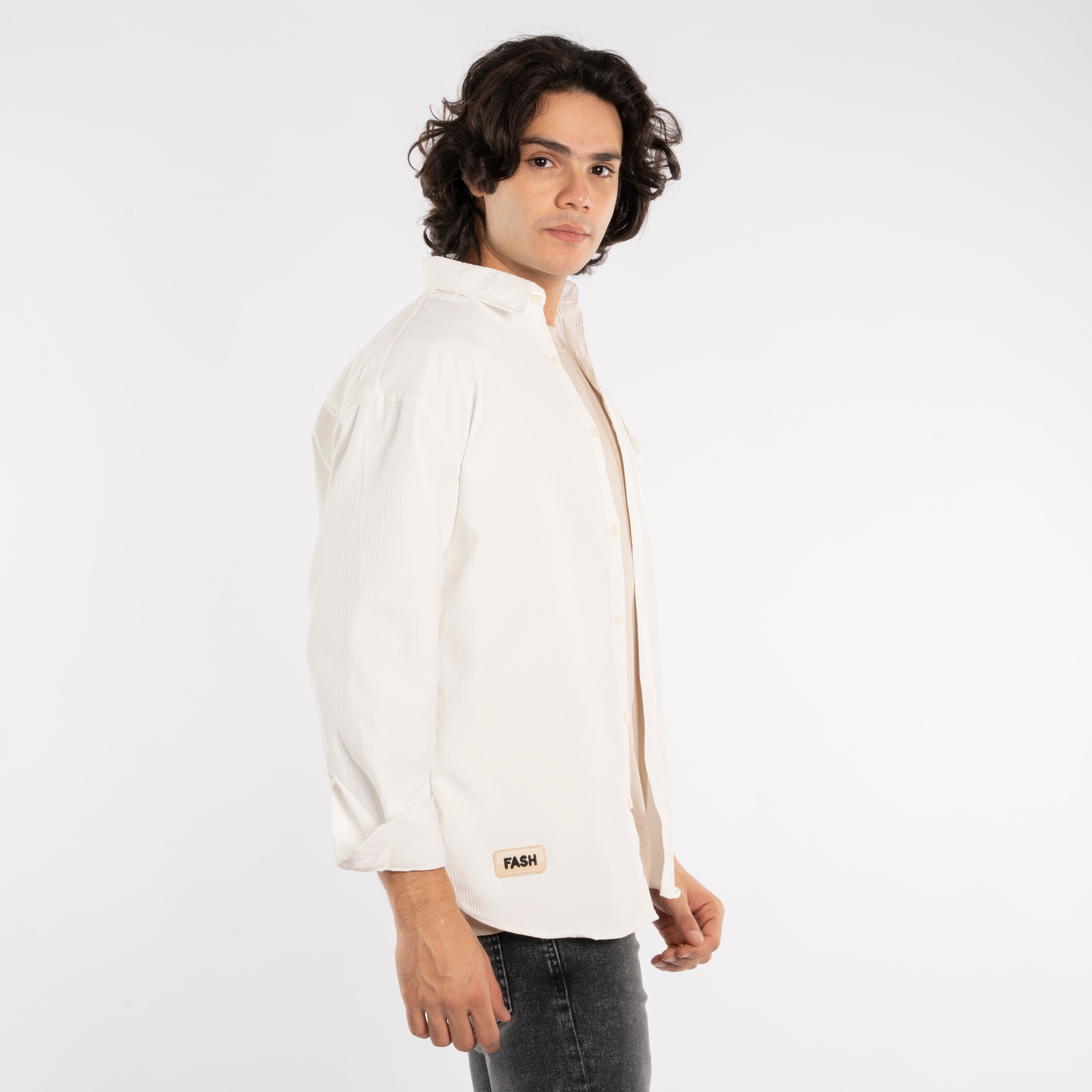 Long Sleeve Shirt - Men - Gabardine