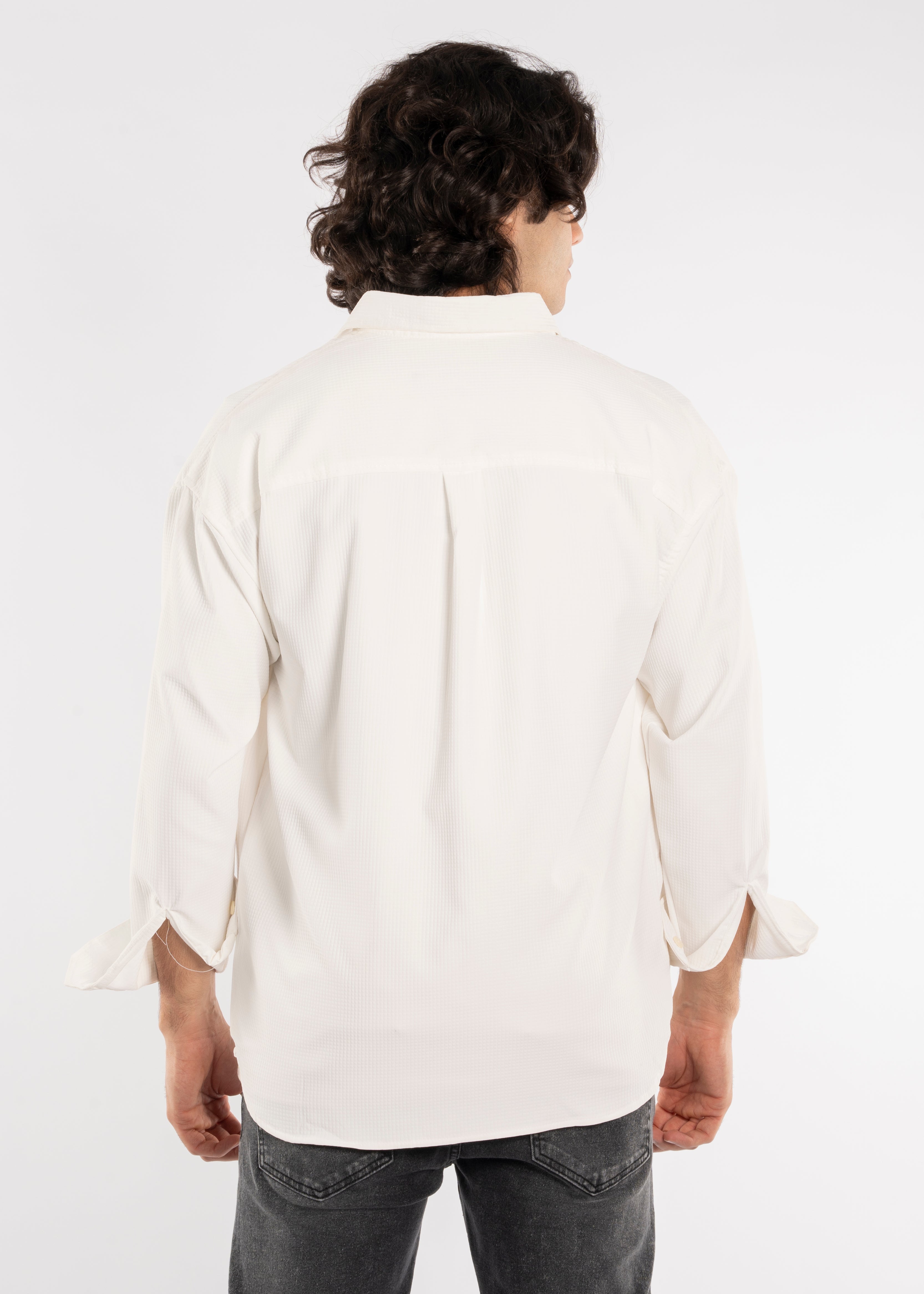 Long Sleeve Shirt - Men - Gabardine