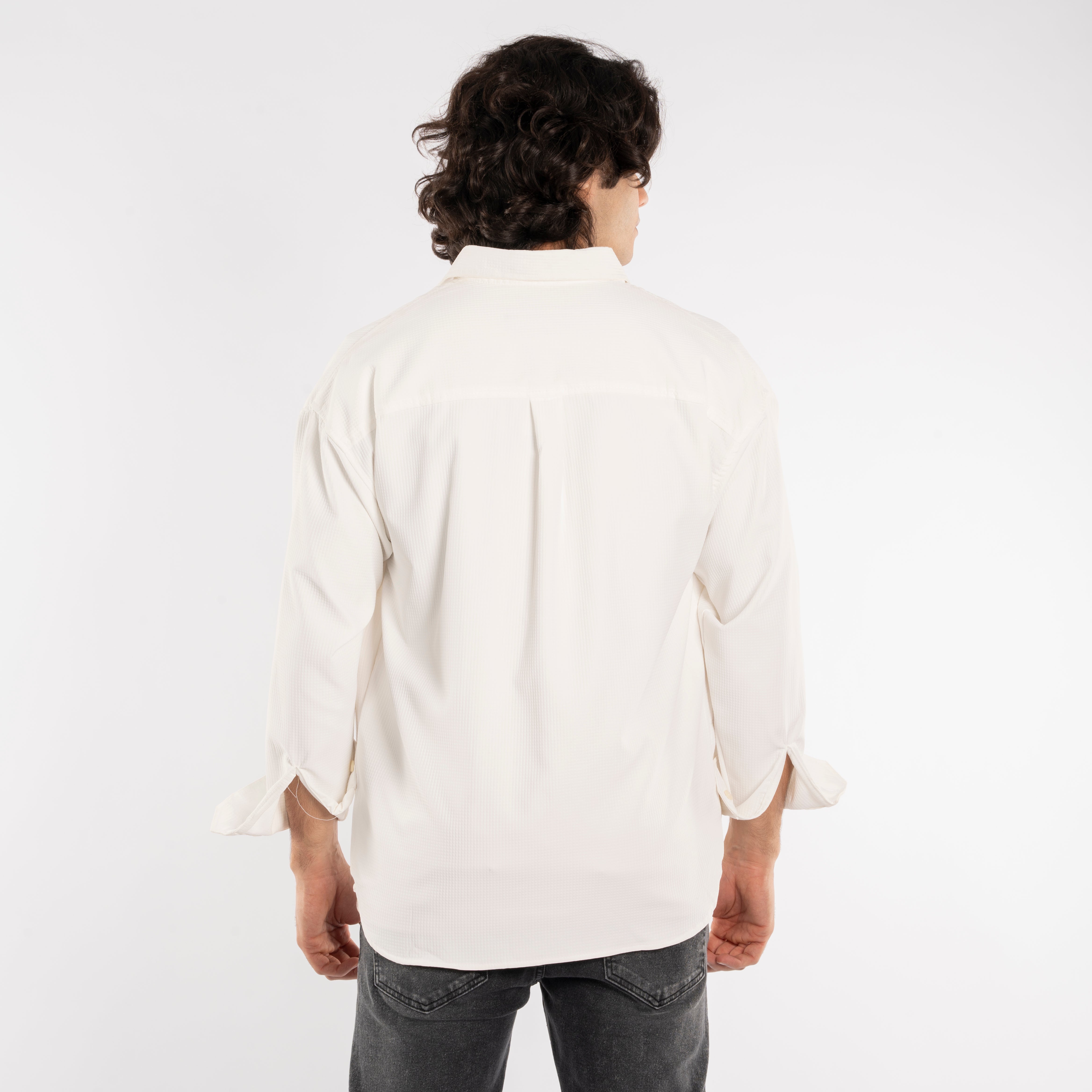 Long Sleeve Shirt - Men - Gabardine