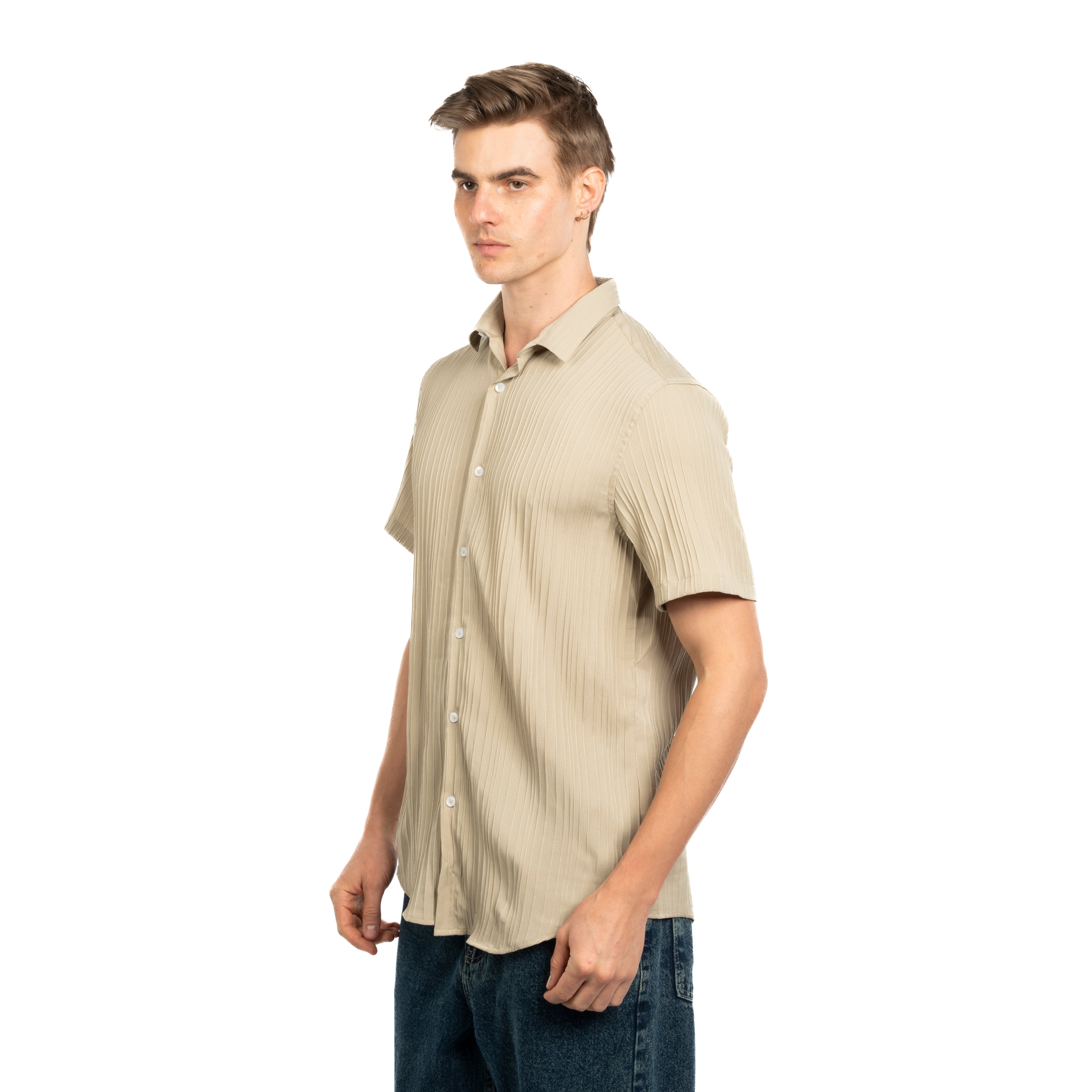 Half Sleeve Shirt - Men - Plain