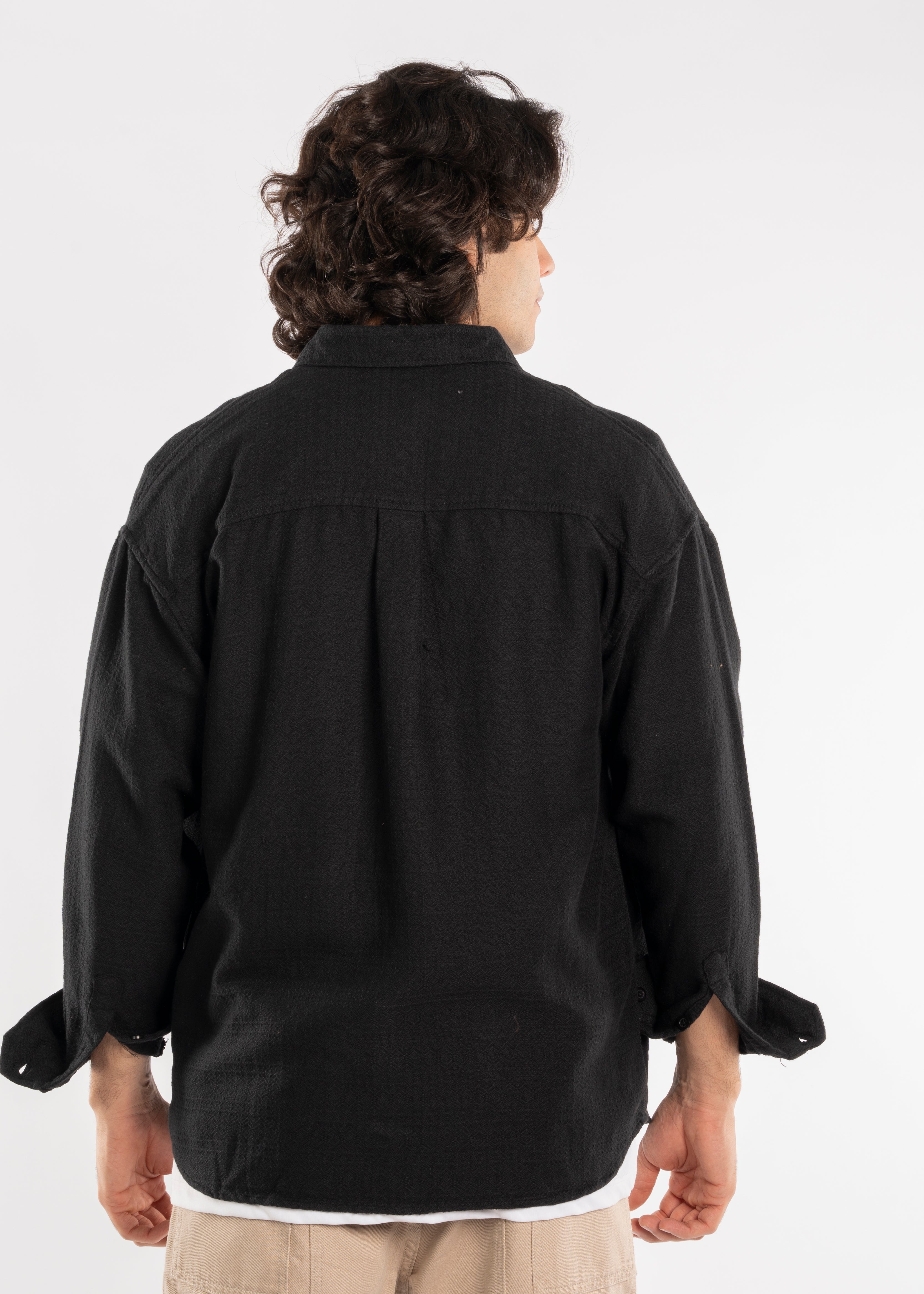 Long Sleeve Shirt - Men - Gabardine