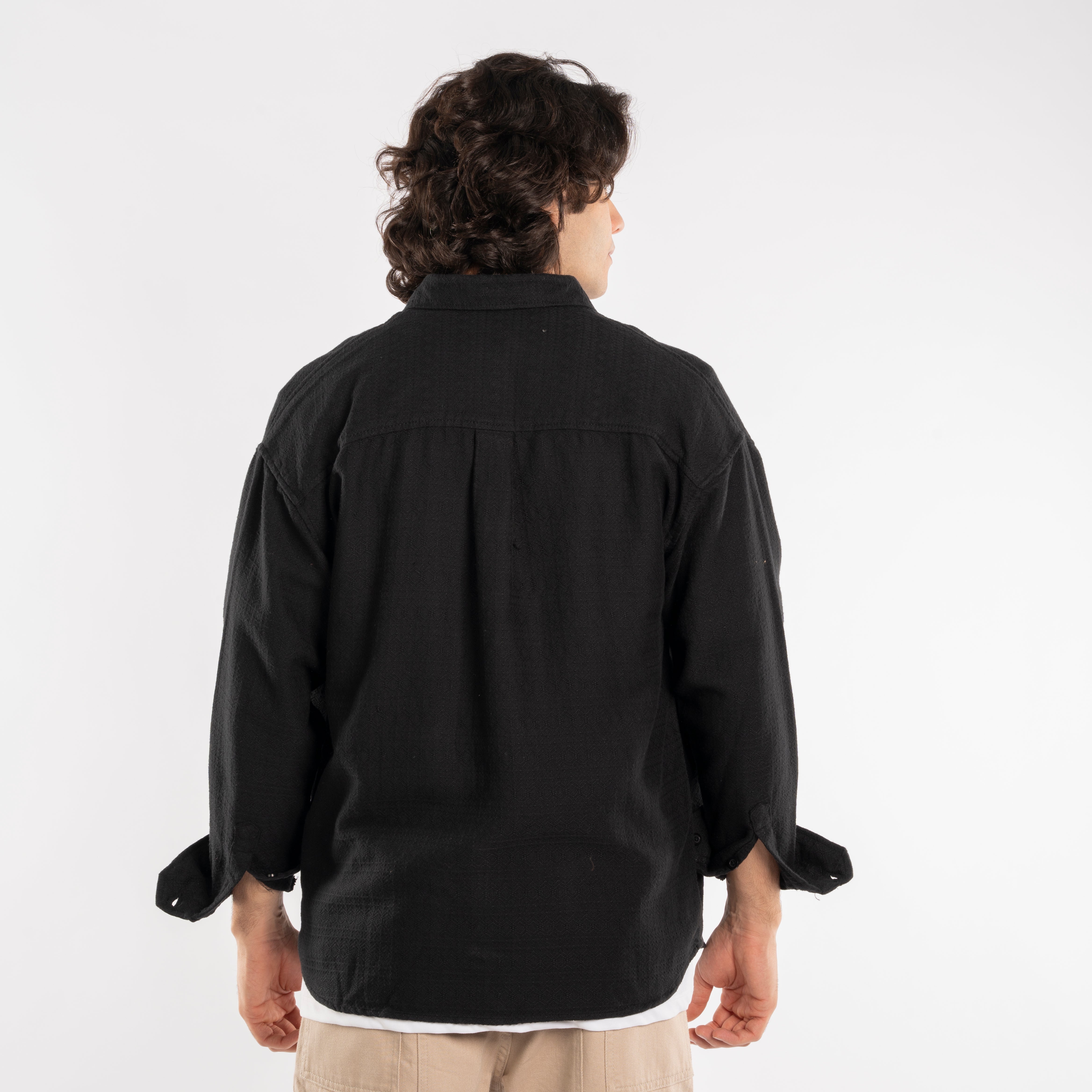 Long Sleeve Shirt - Men - Gabardine