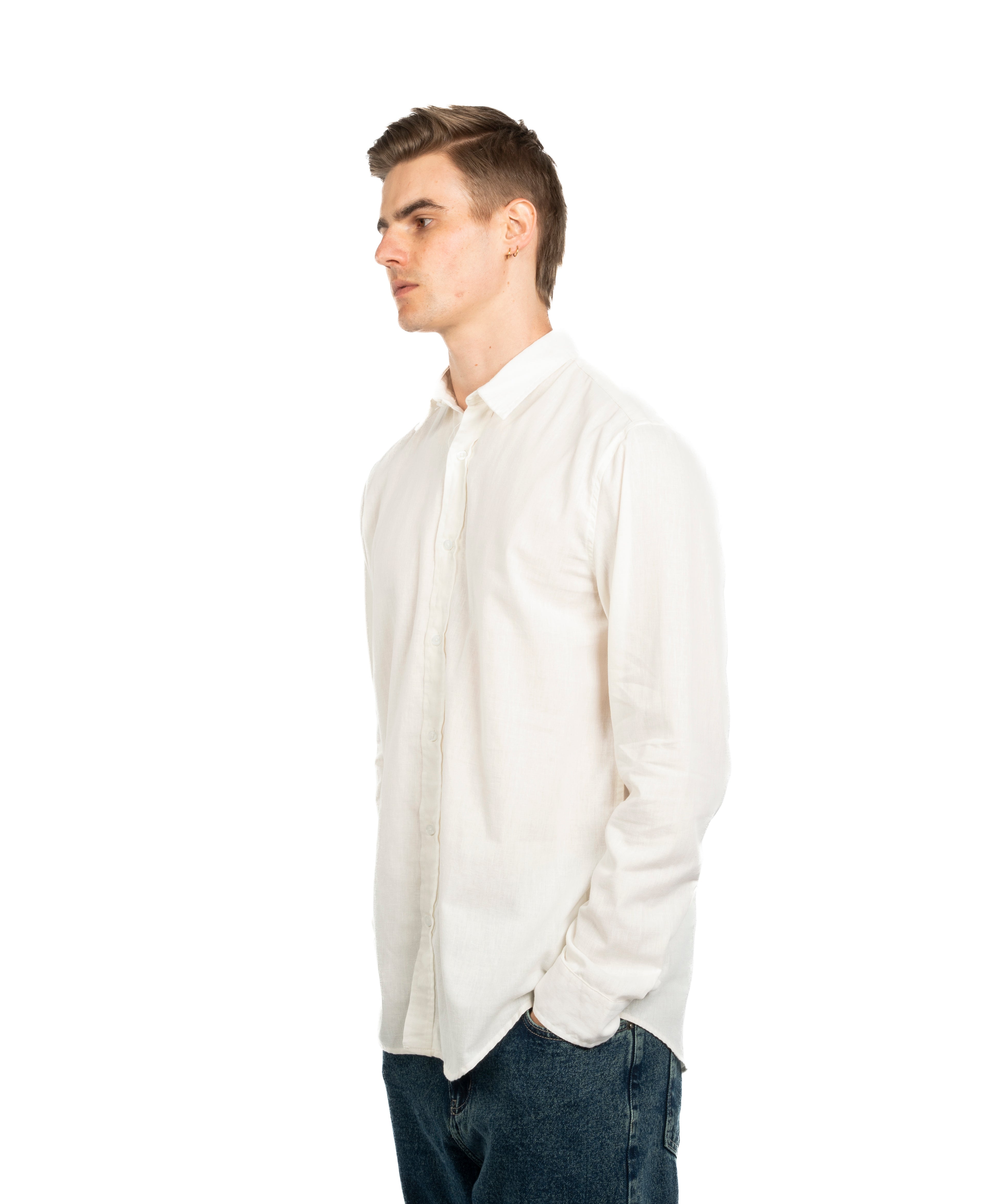 Long Sleeve Shirt - Men - Plain