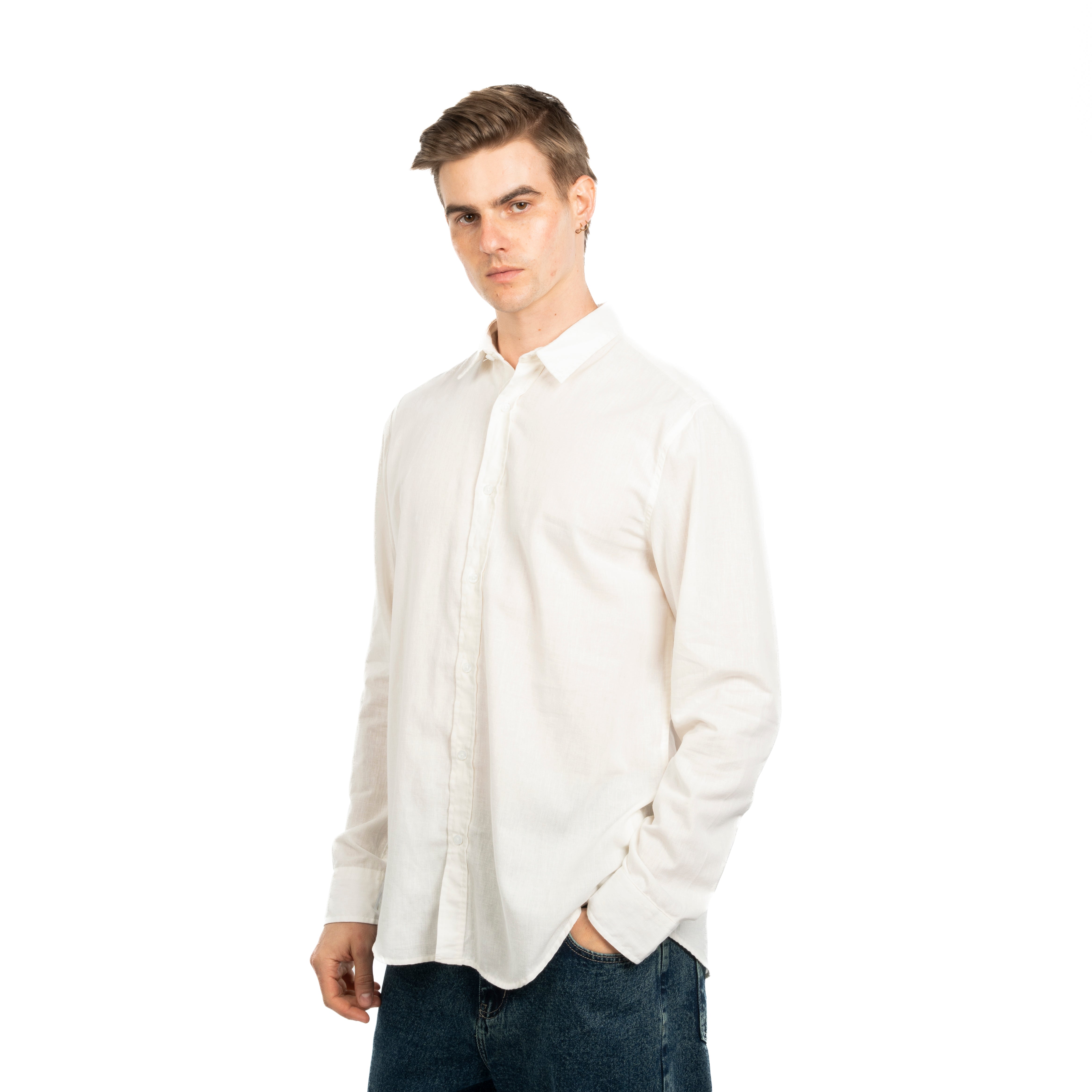 Long Sleeve Shirt - Men - Plain