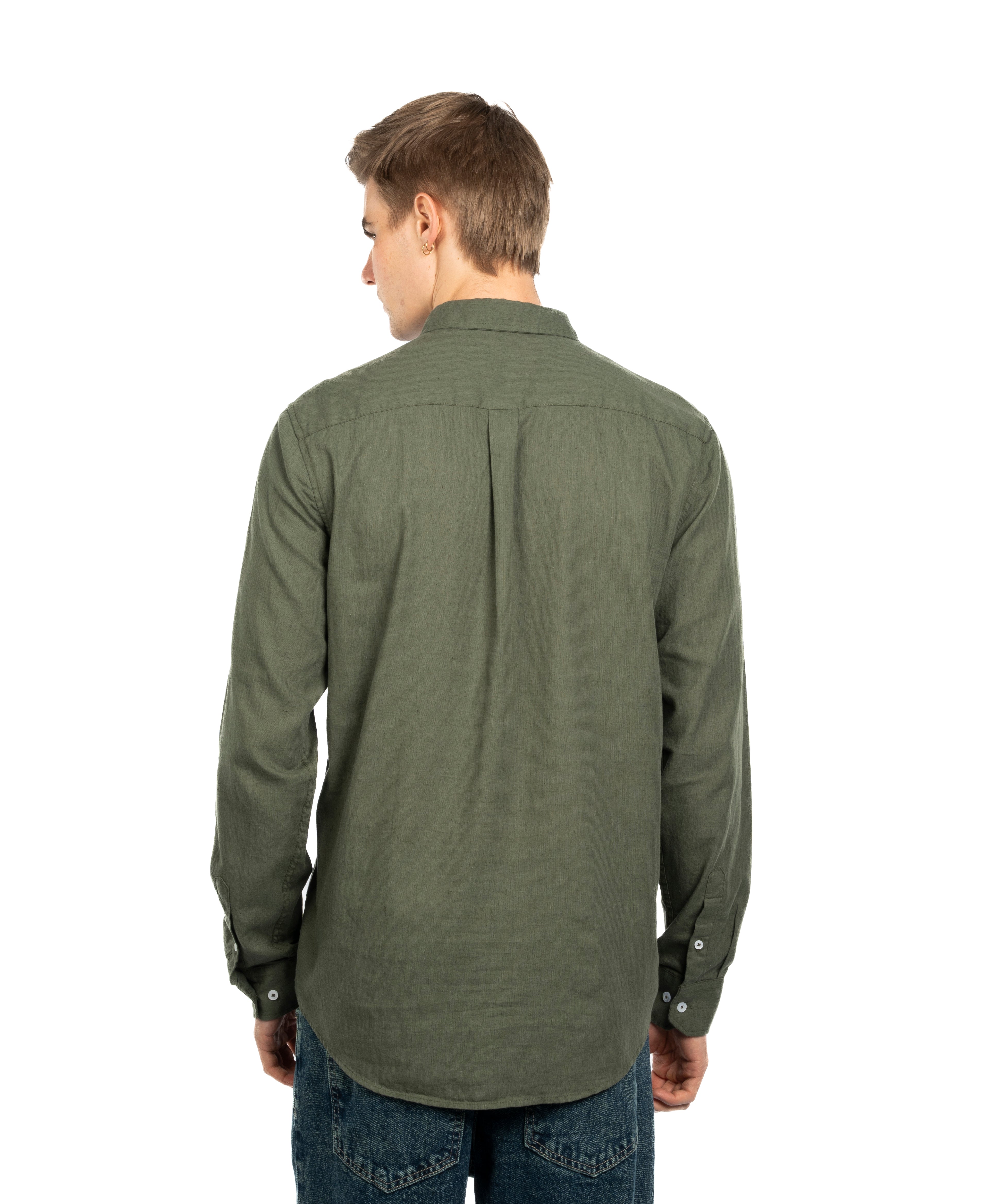 Long Sleeve Shirt - Men - Plain