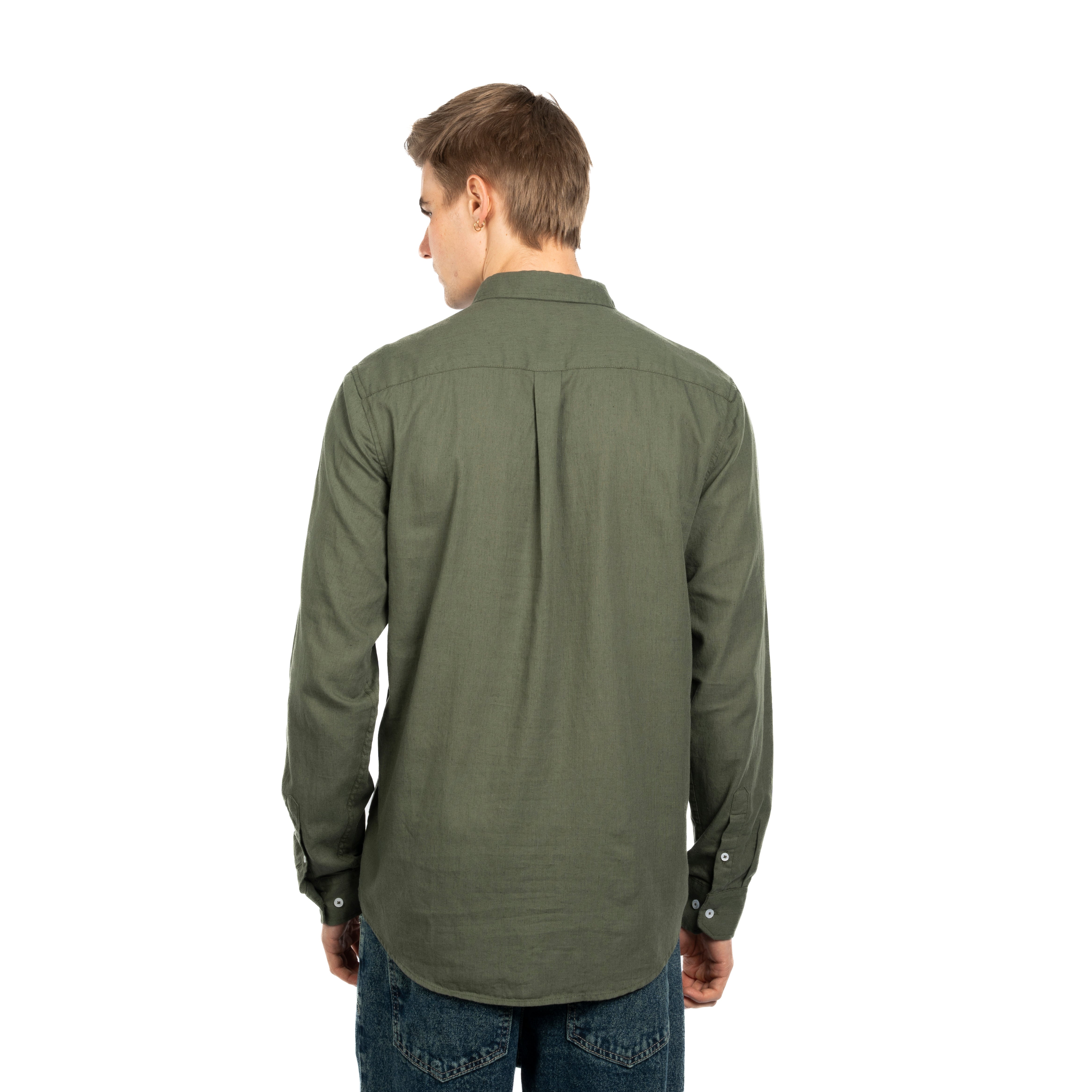 Long Sleeve Shirt - Men - Plain