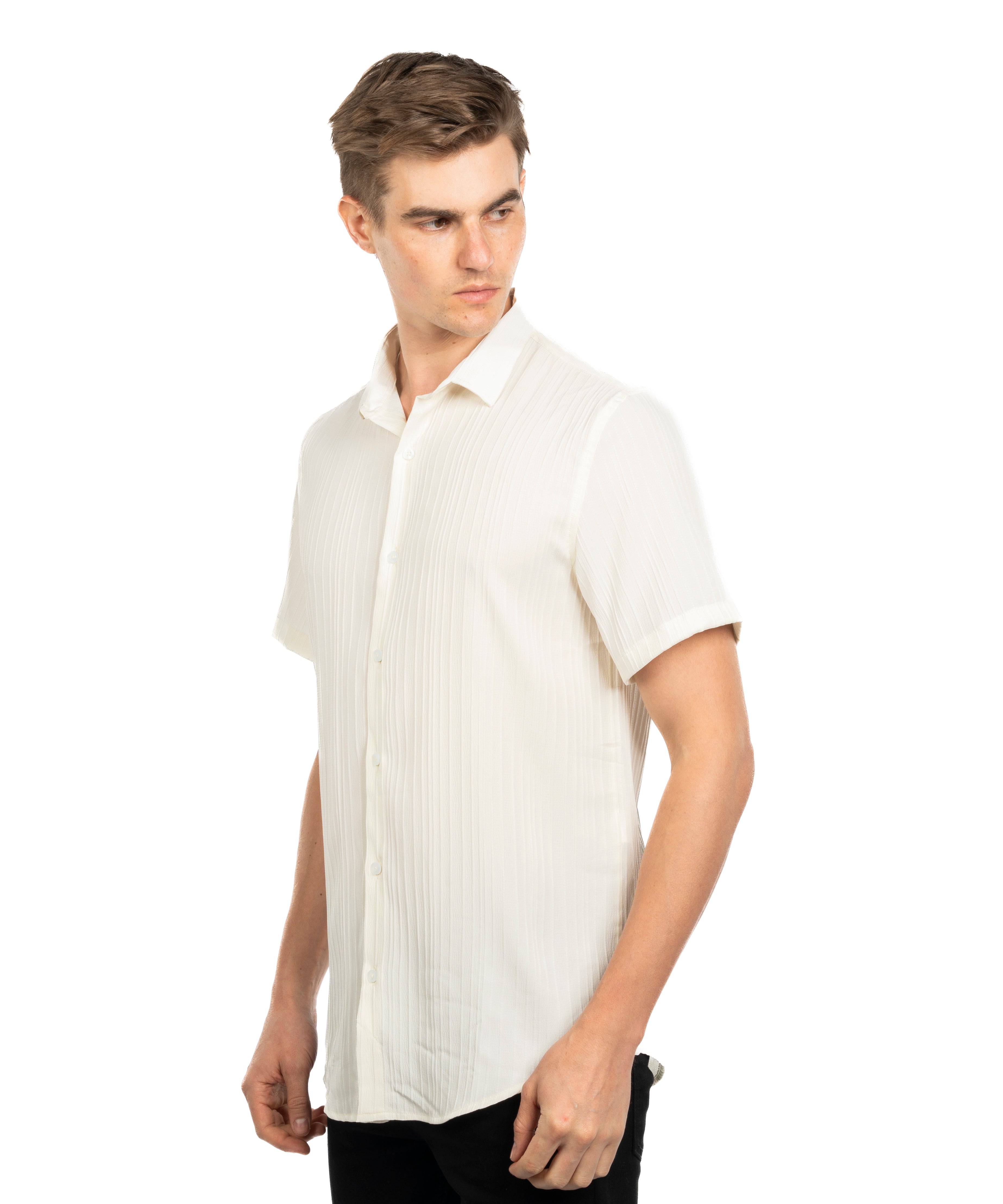 Half Sleeve Shirt - Men - Striped