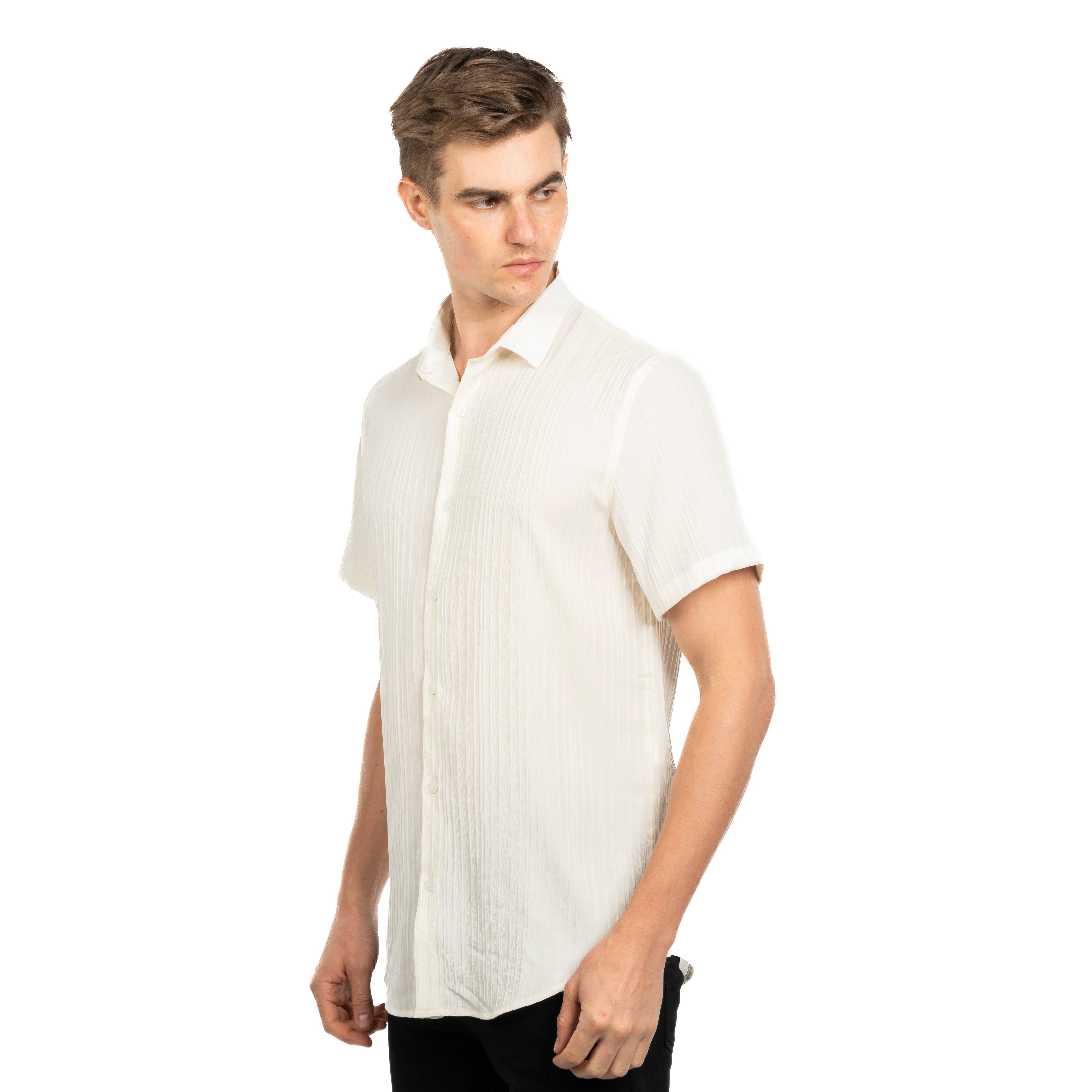 Half Sleeve Shirt - Men - Striped