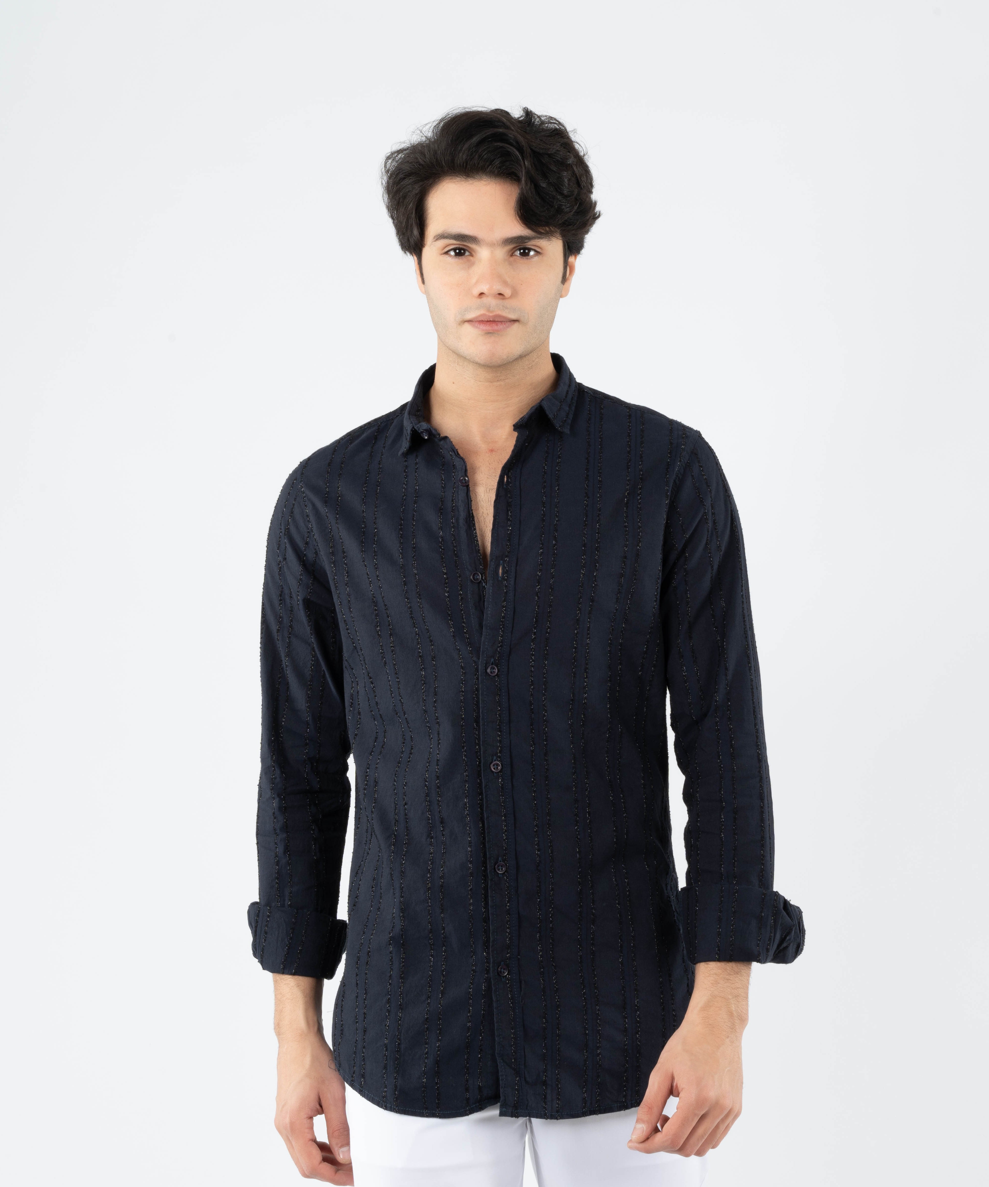 Long Sleeve Shirt - Men - Striped