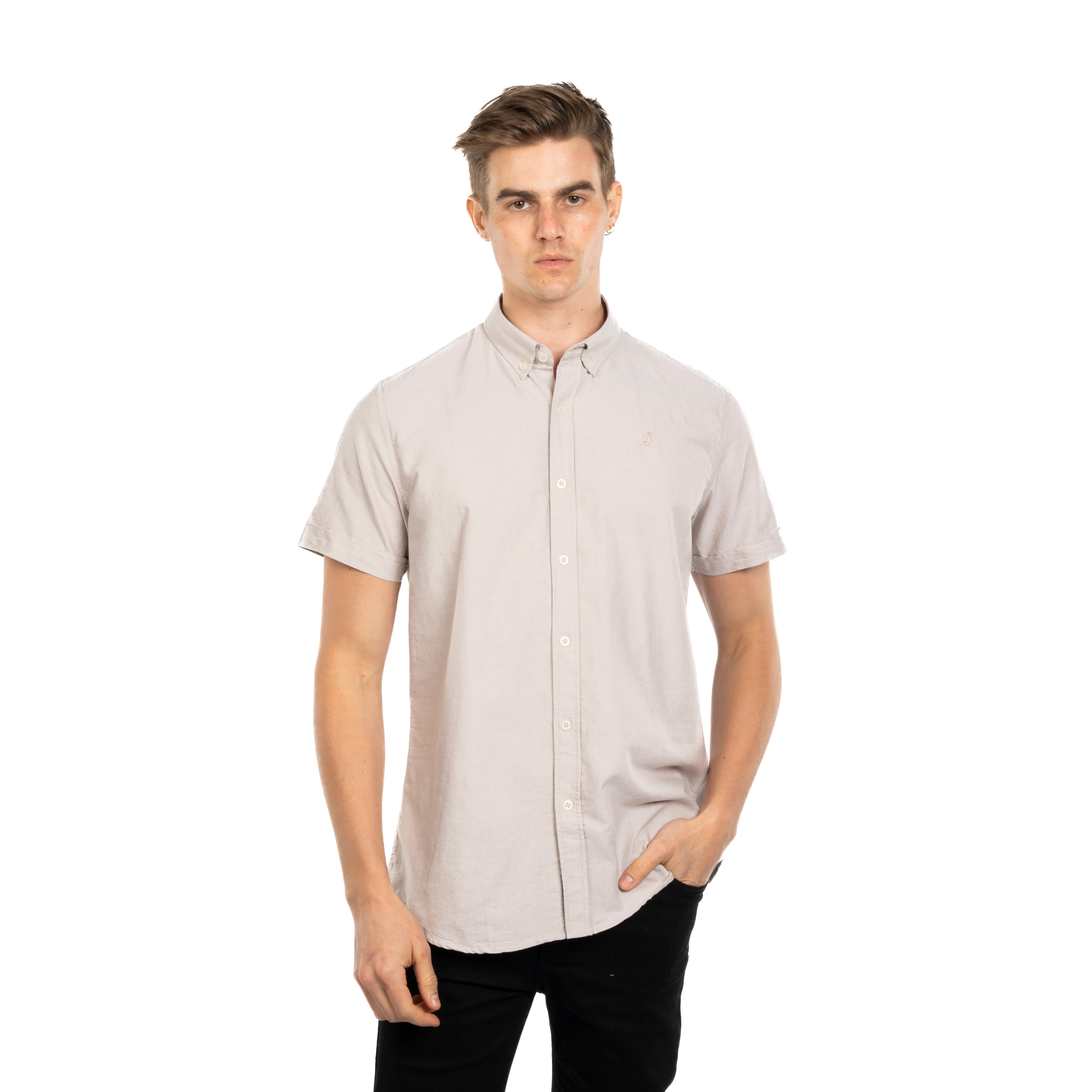 Half Sleeve Shirt - Men - Plain