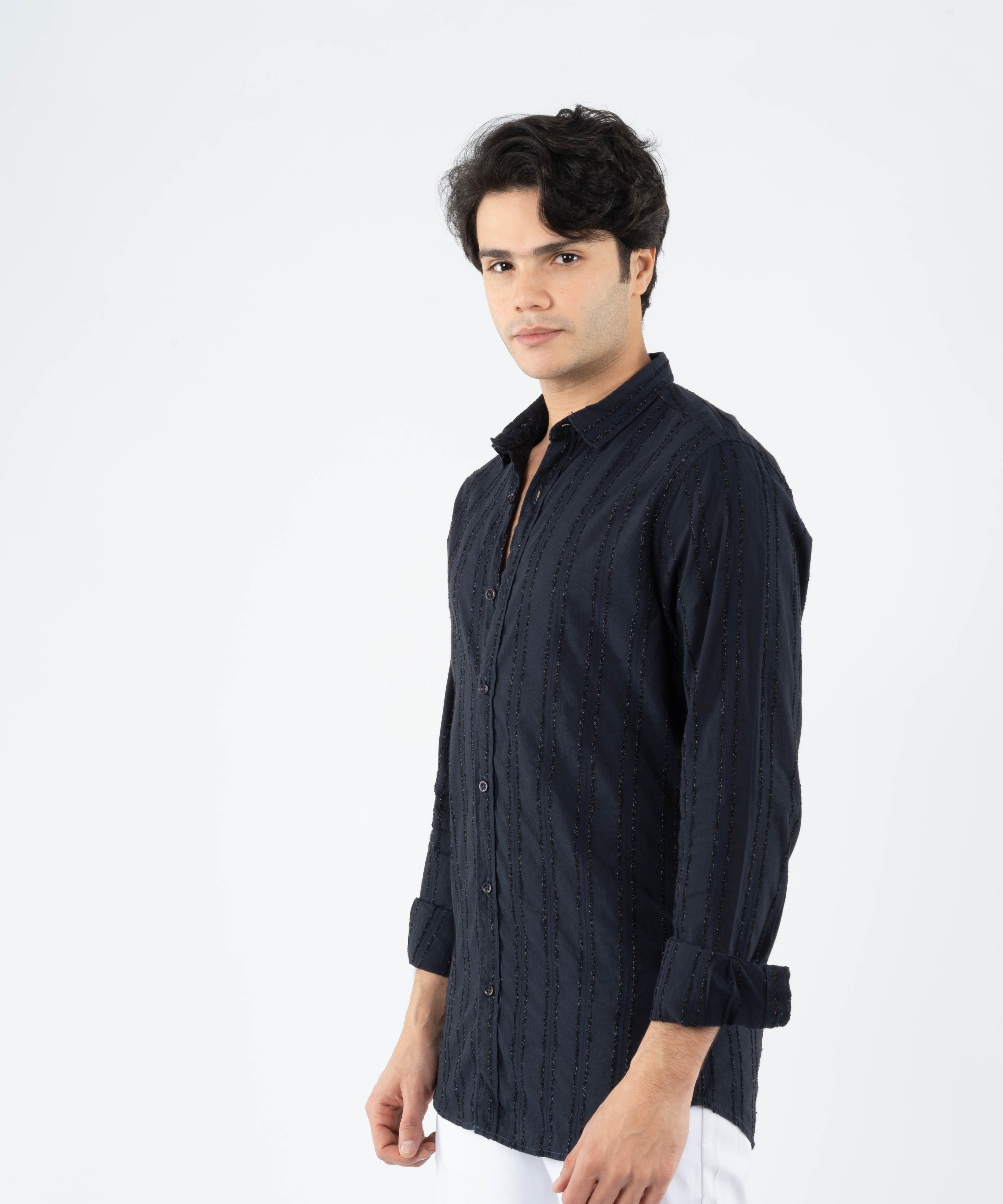 Long Sleeve Shirt - Men - Striped