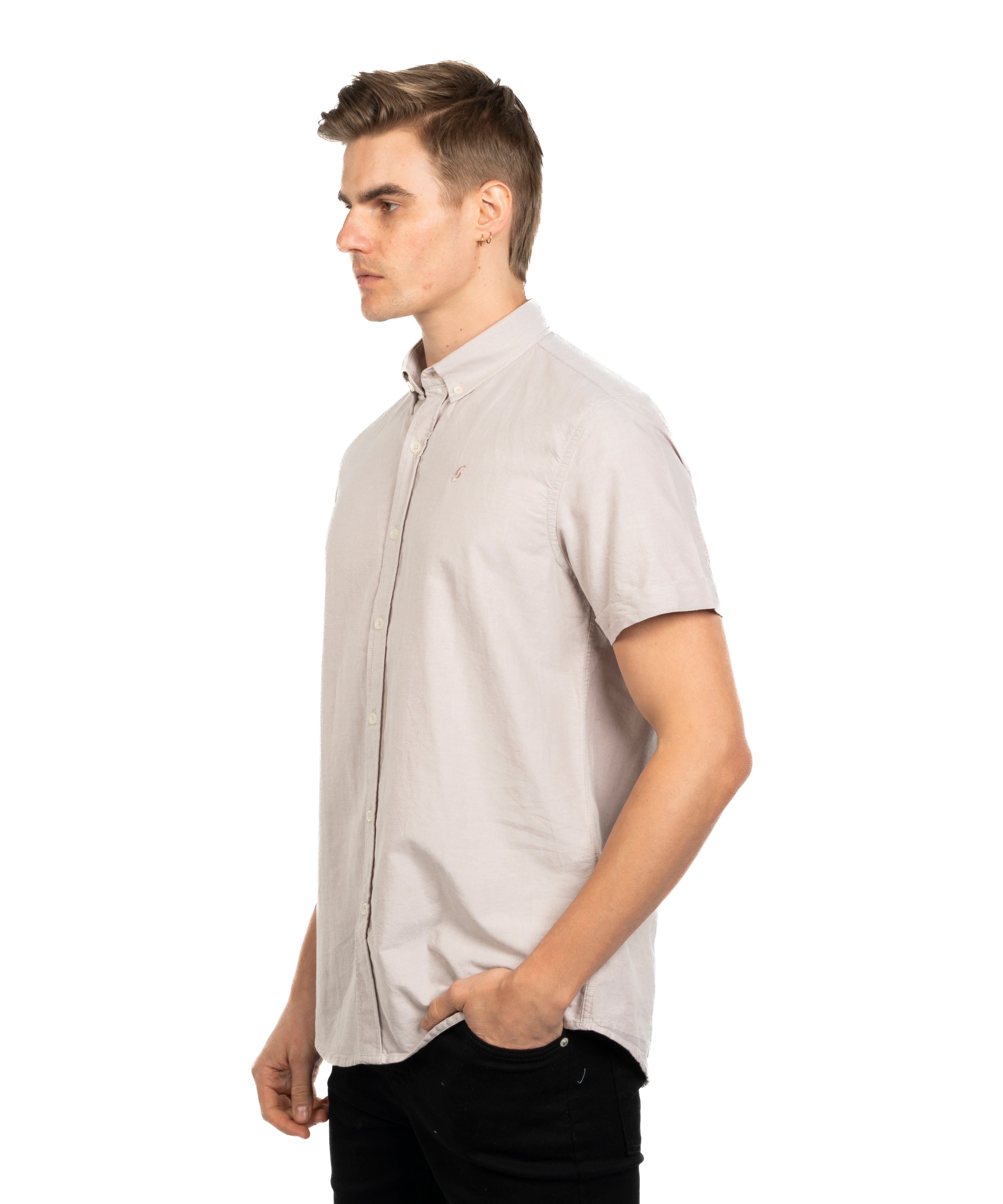 Half Sleeve Shirt - Men - Plain
