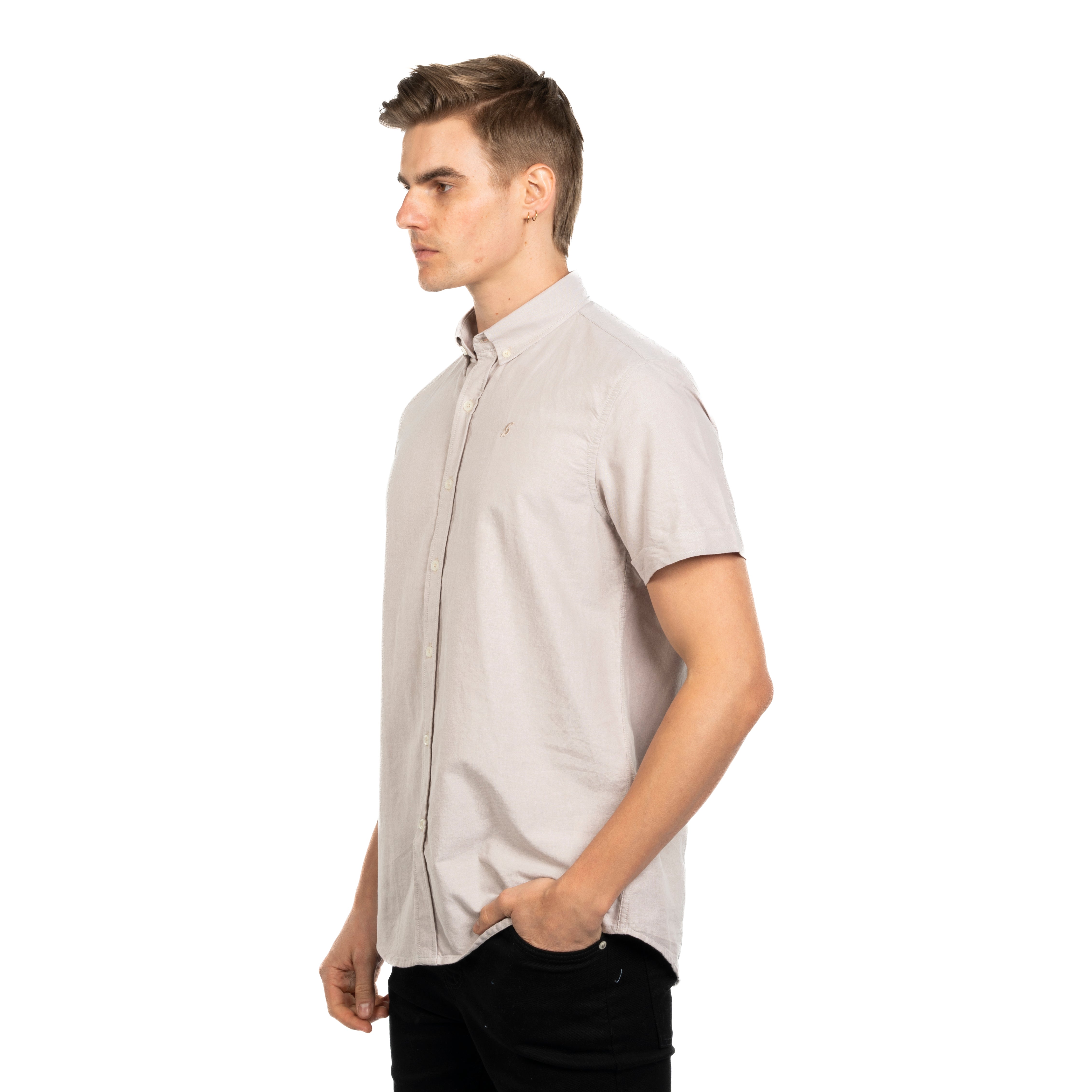 Half Sleeve Shirt - Men - Plain