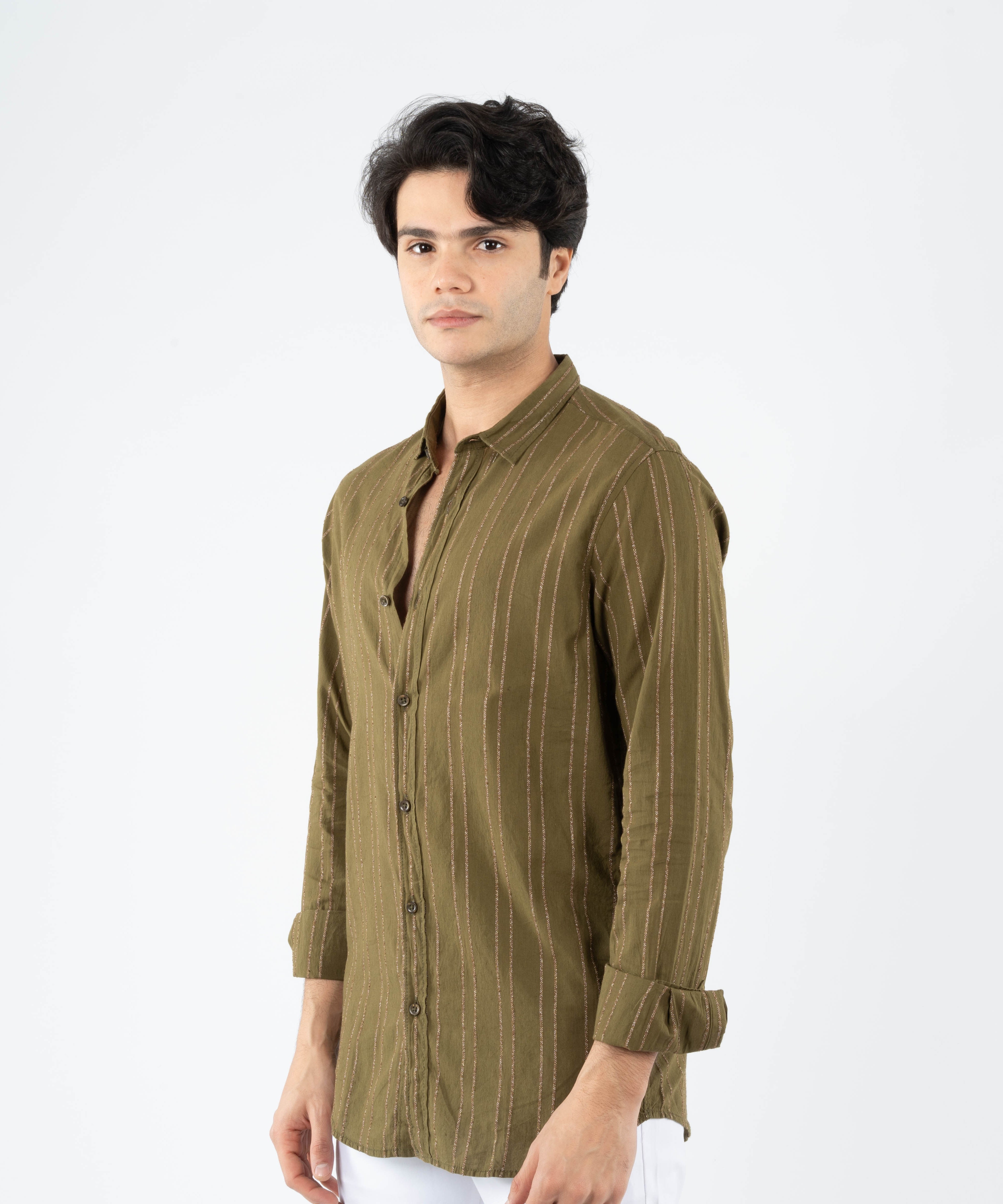 Long Sleeve Shirt - Men - Striped