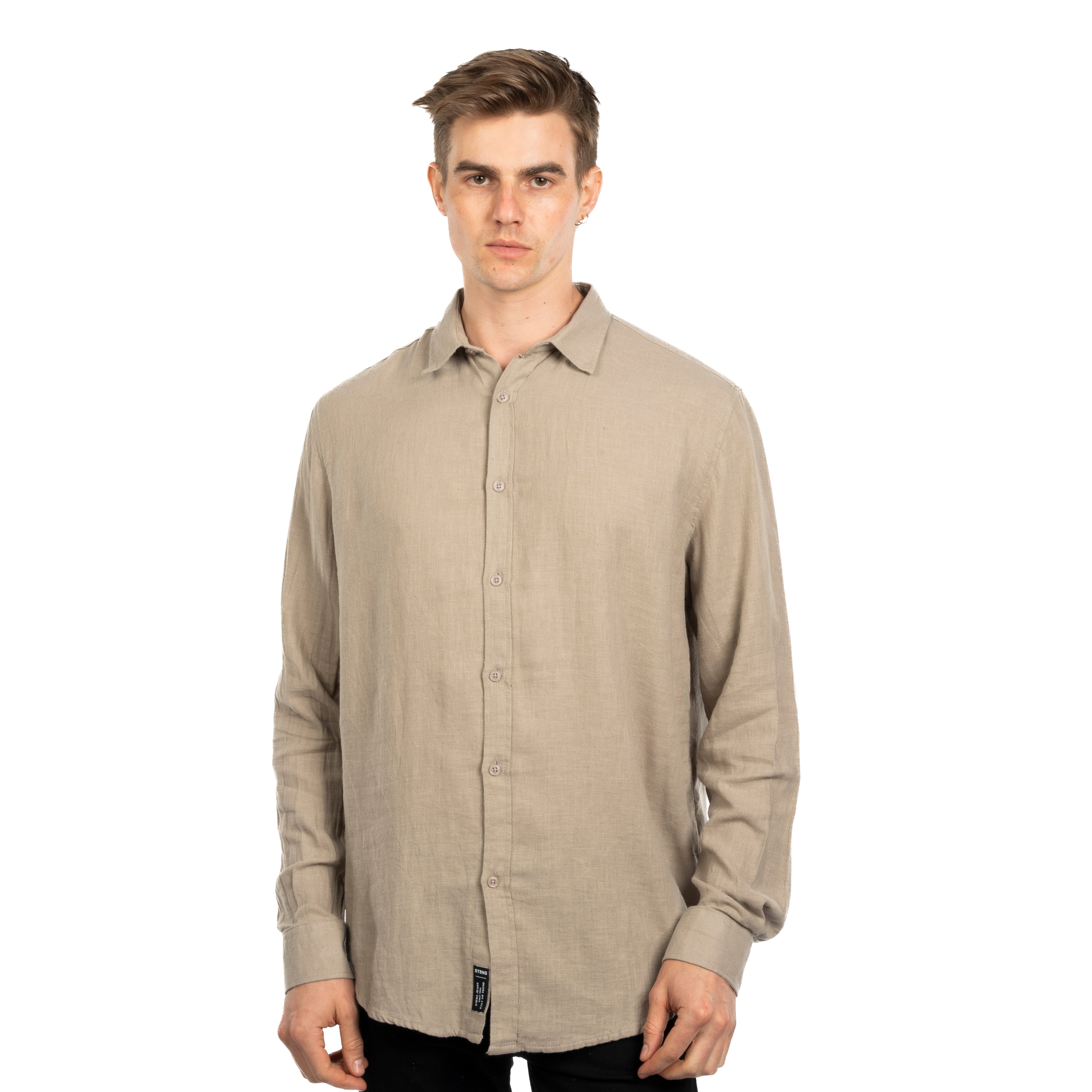 Long Sleeve Shirt - Men - Plain