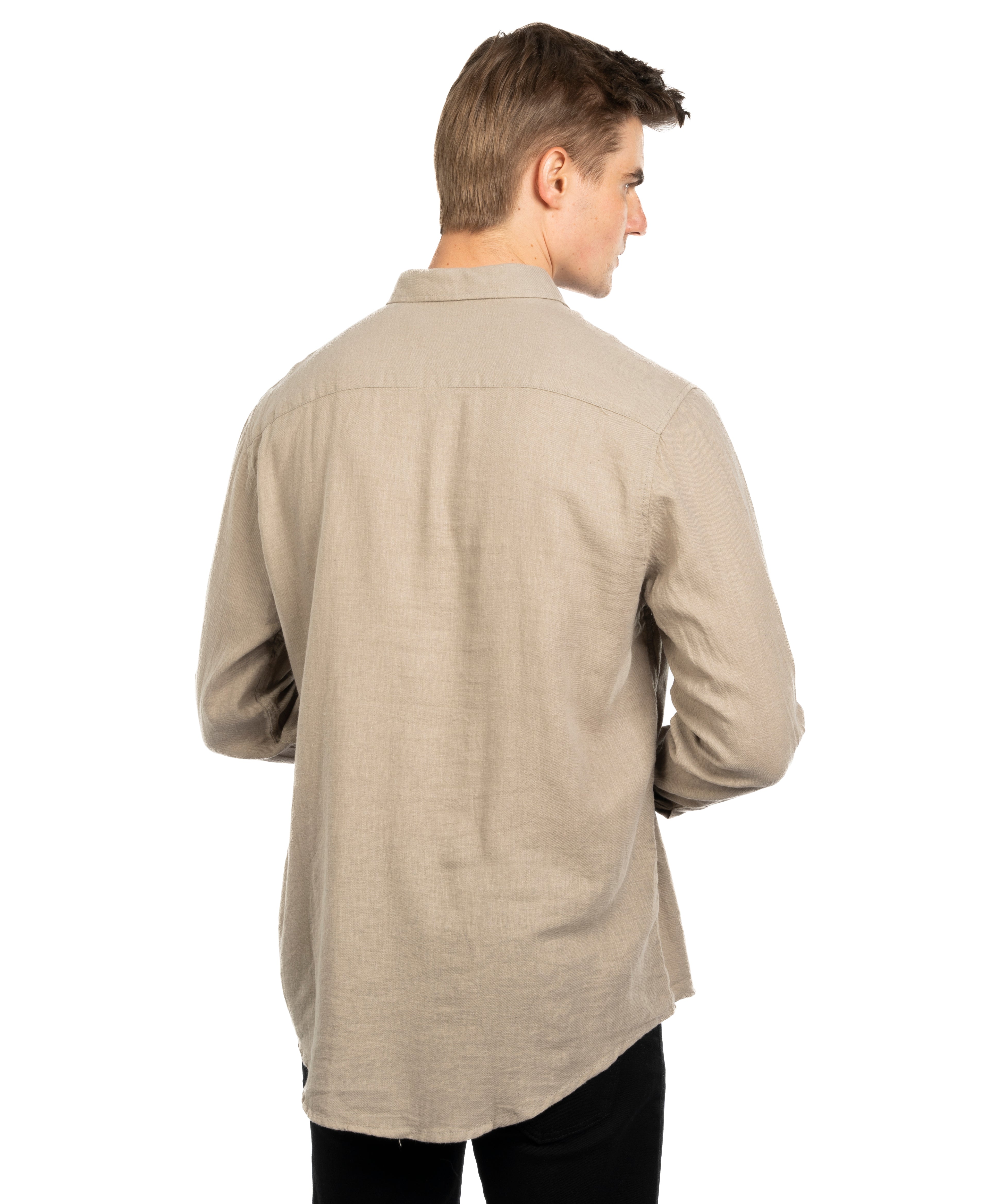 Long Sleeve Shirt - Men - Plain