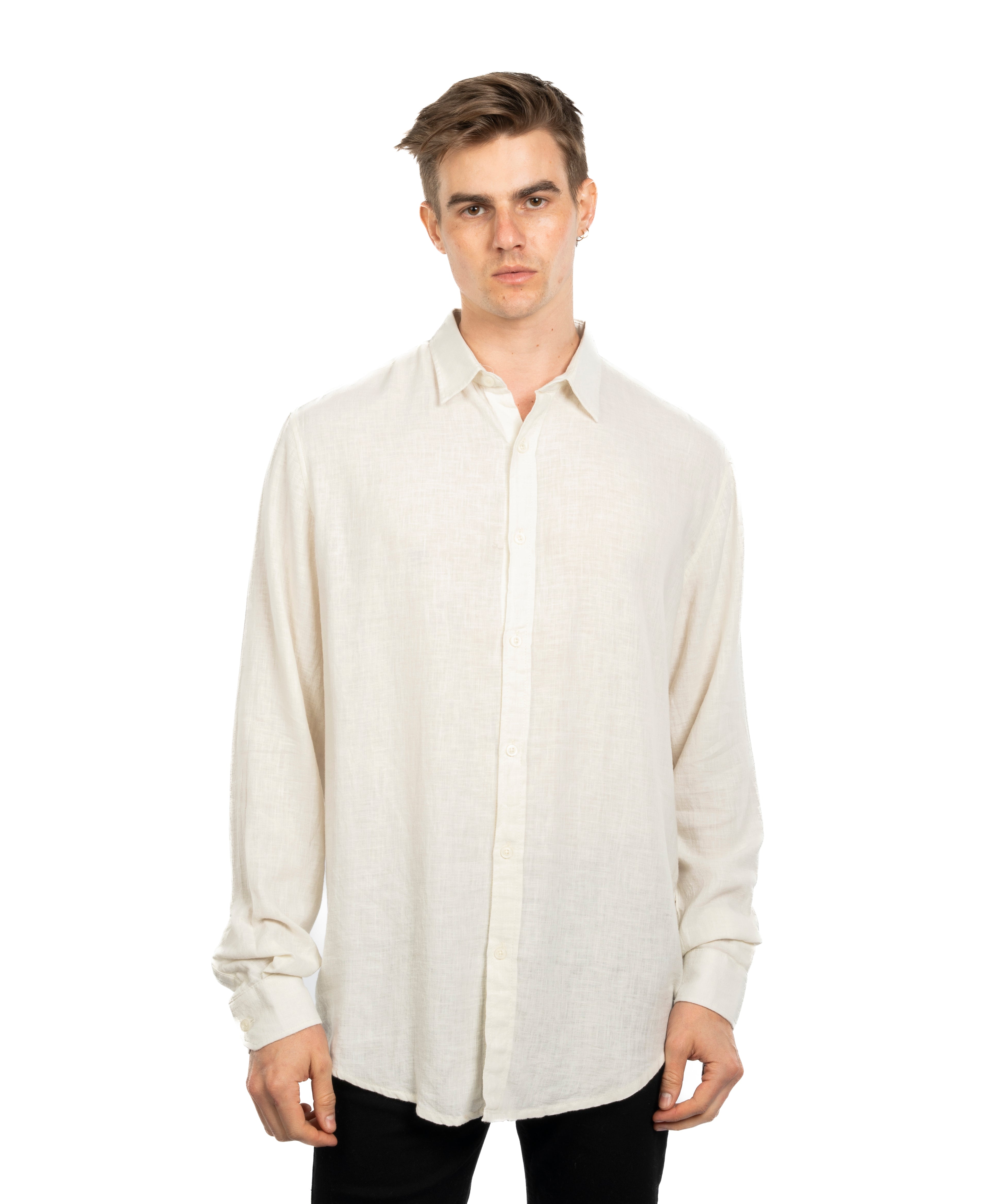 Long Sleeve Shirt - Men - Plain
