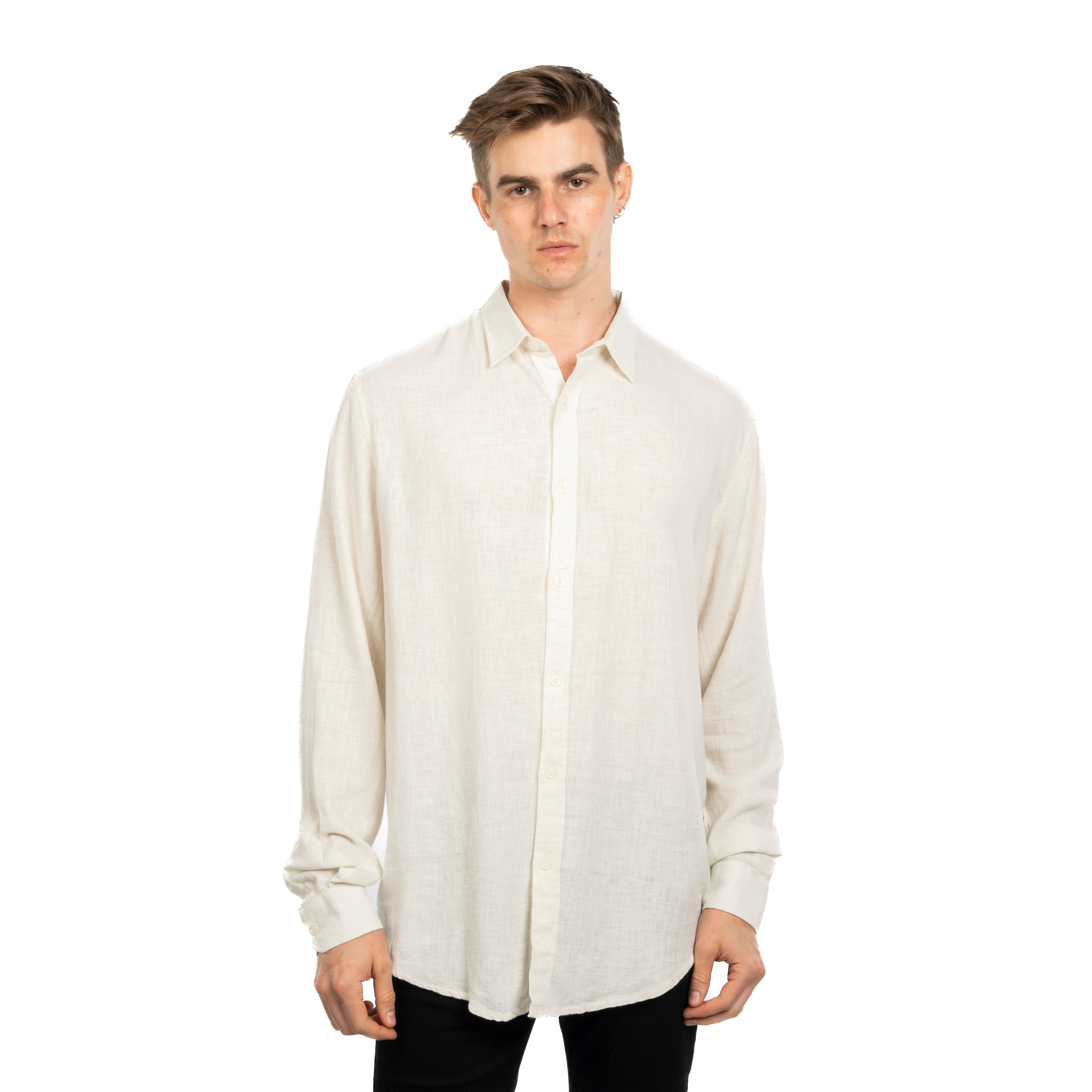 Long Sleeve Shirt - Men - Plain