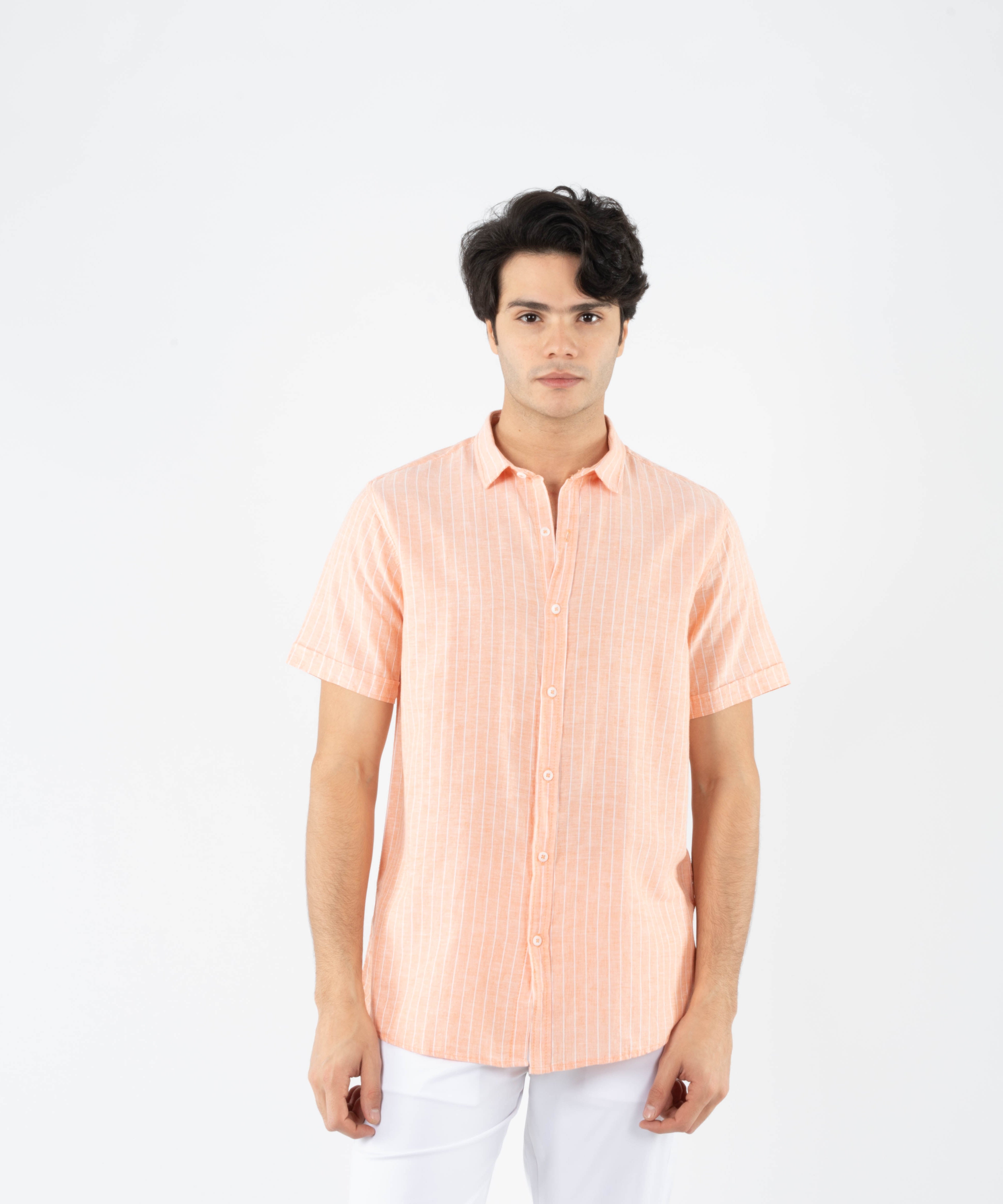 Half Sleeve Shirt - Men - Striped
