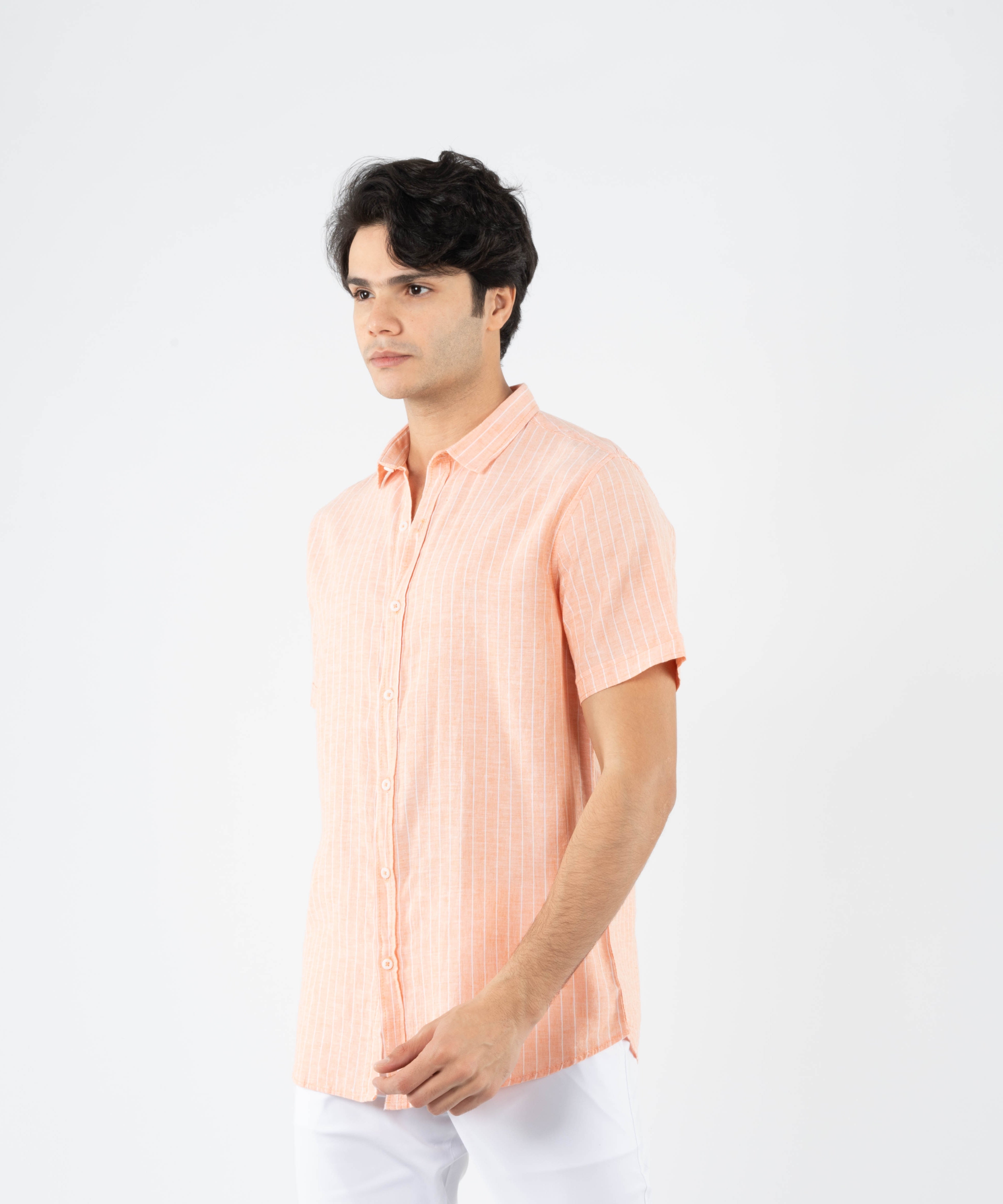 Half Sleeve Shirt - Men - Striped