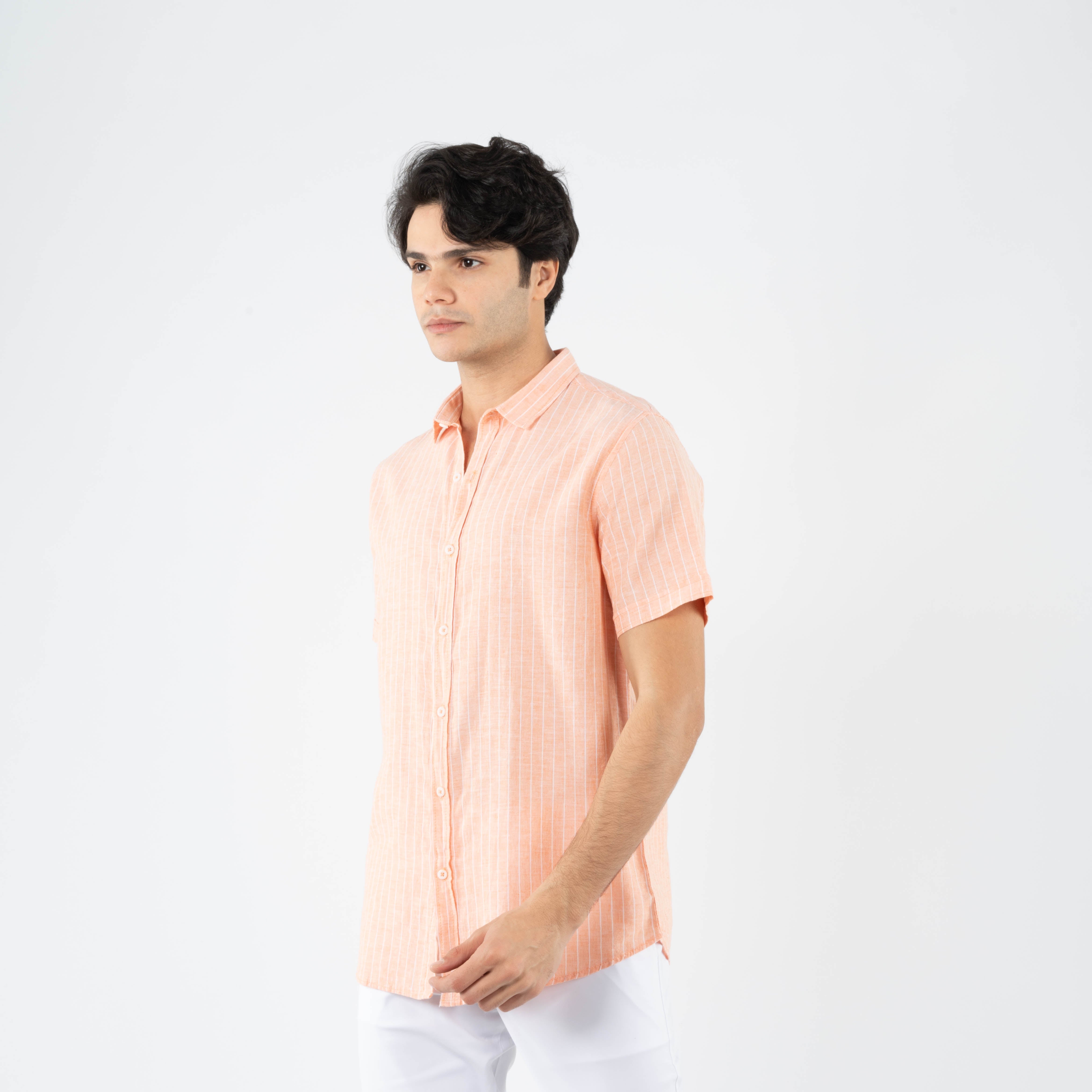 Half Sleeve Shirt - Men - Striped