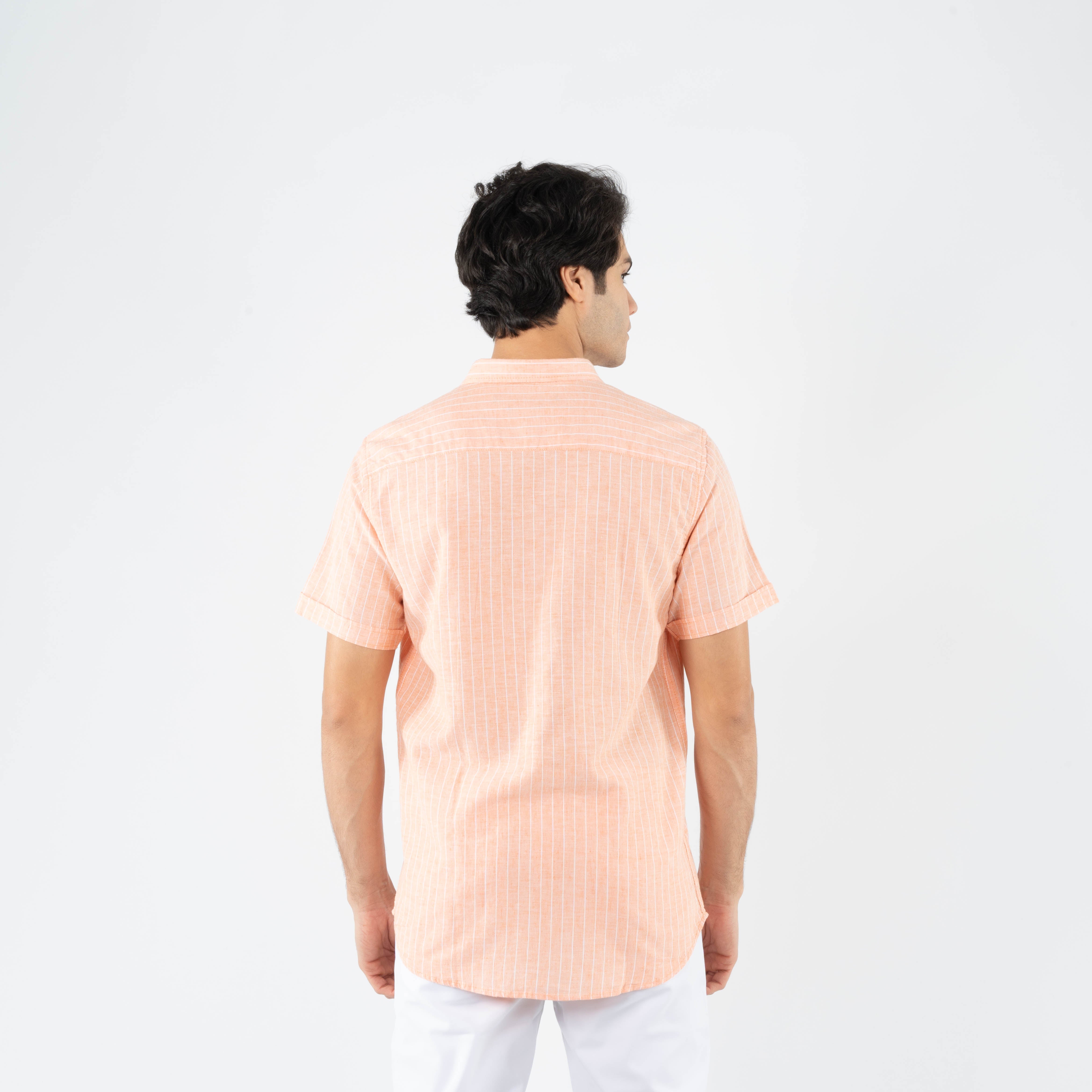Half Sleeve Shirt - Men - Striped