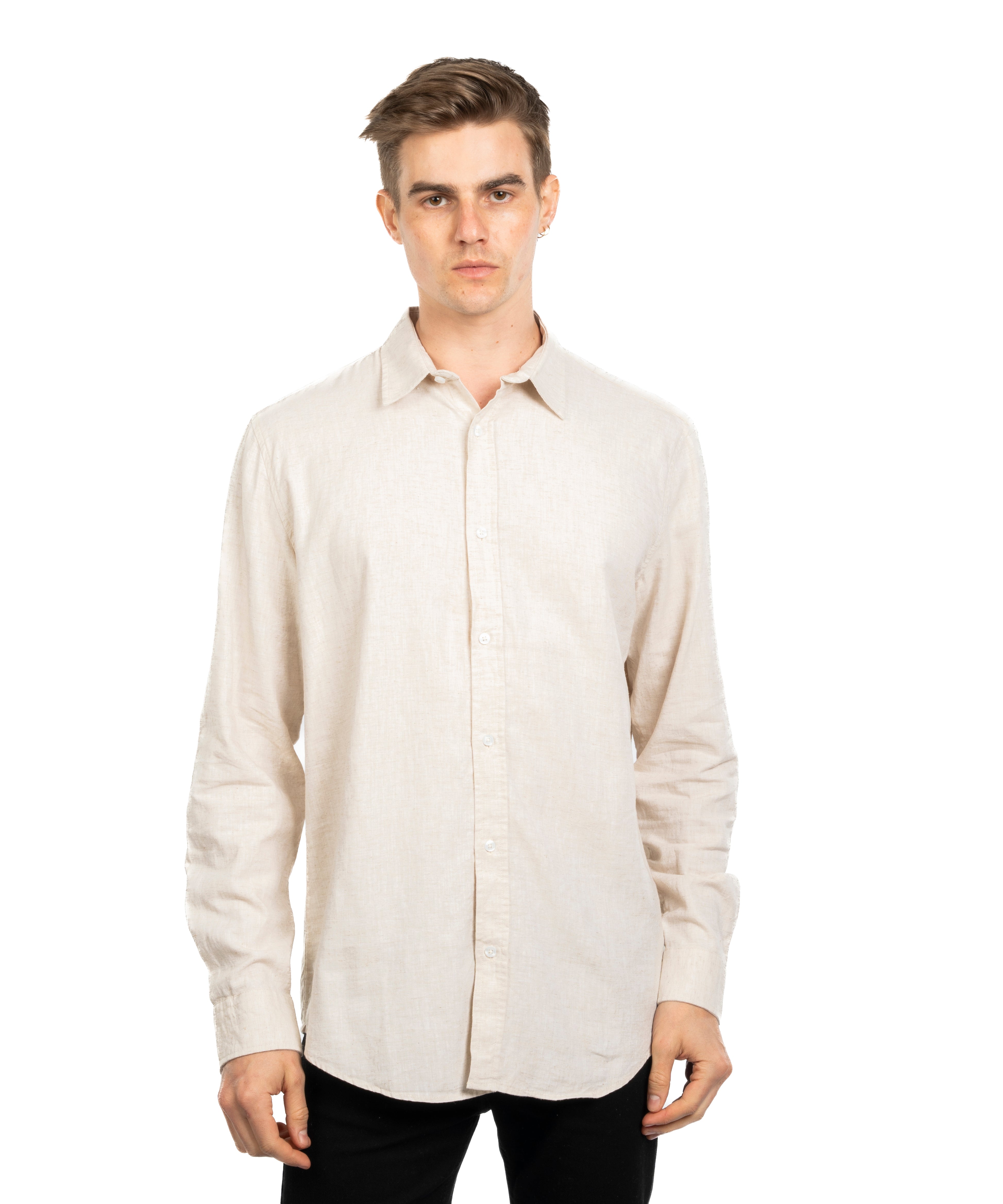 Long Sleeve Shirt - Men - Plain