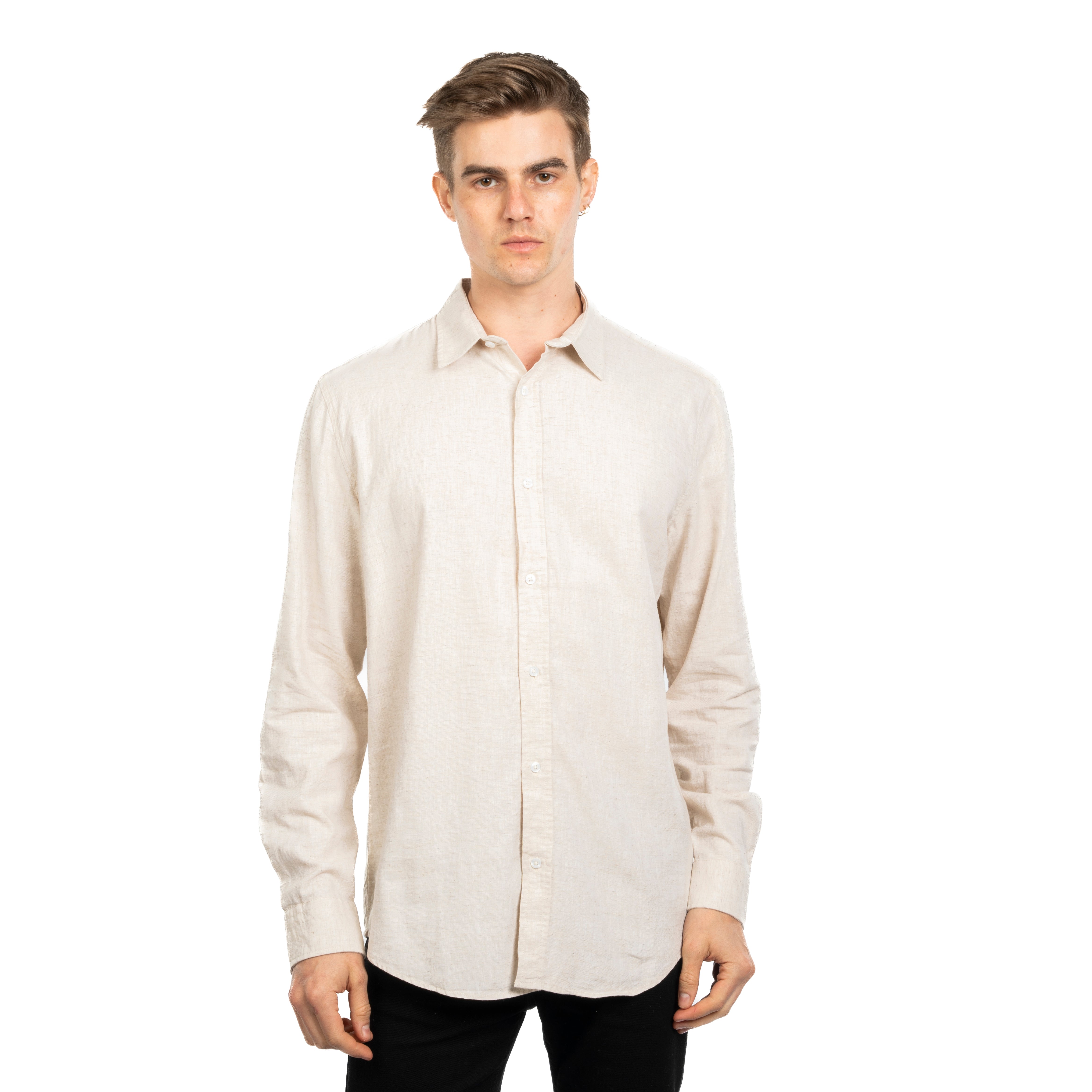 Long Sleeve Shirt - Men - Plain